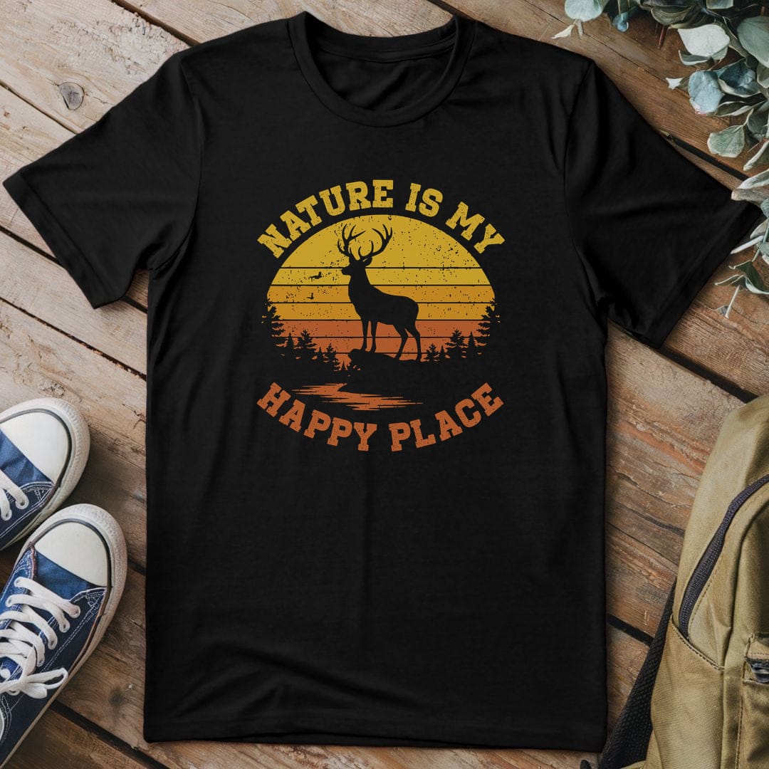T-Shirt Black / S Sunset Serenity Deer T-Shirt