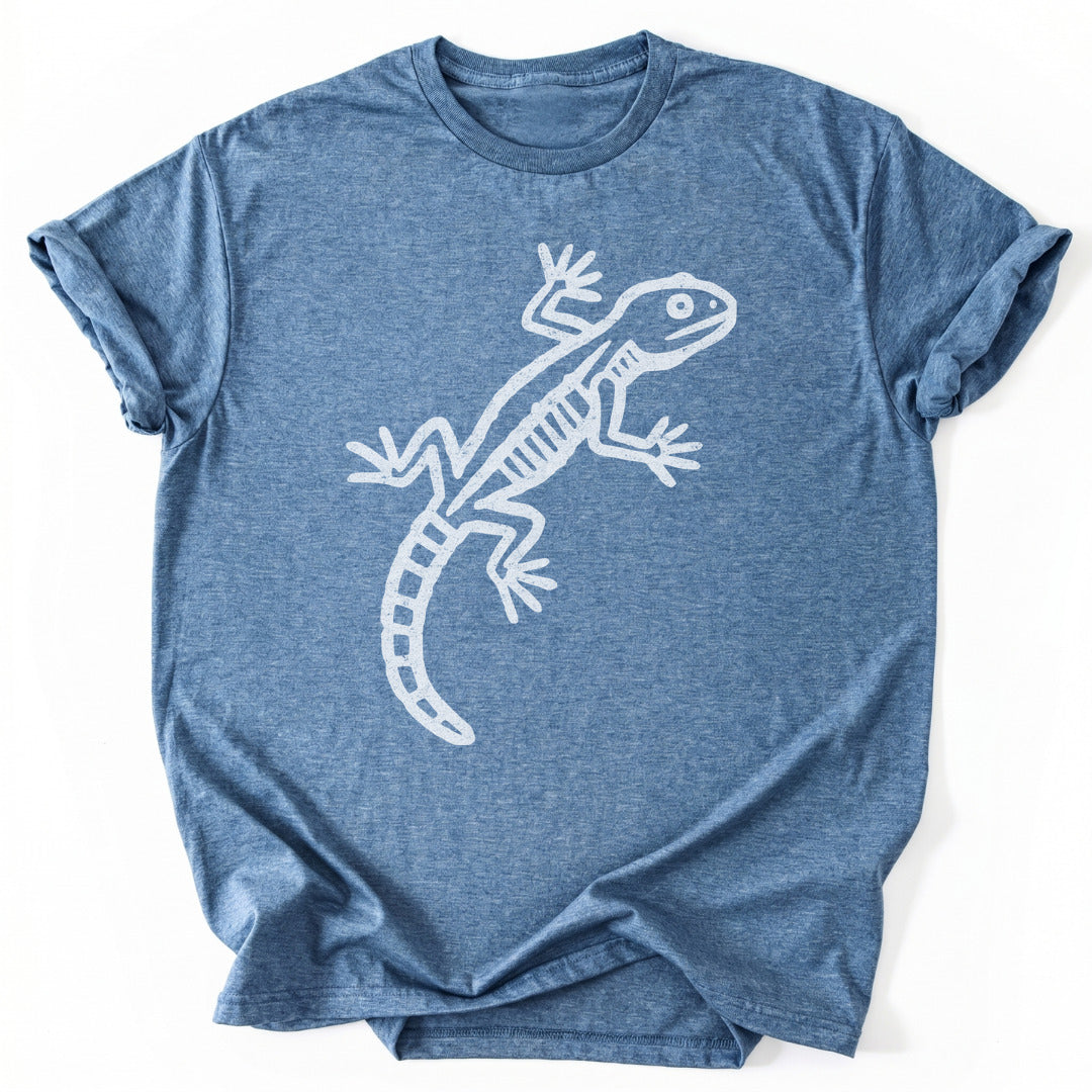 T-Shirt Heather Indigo / S Lizard Petroglyph T-Shirt