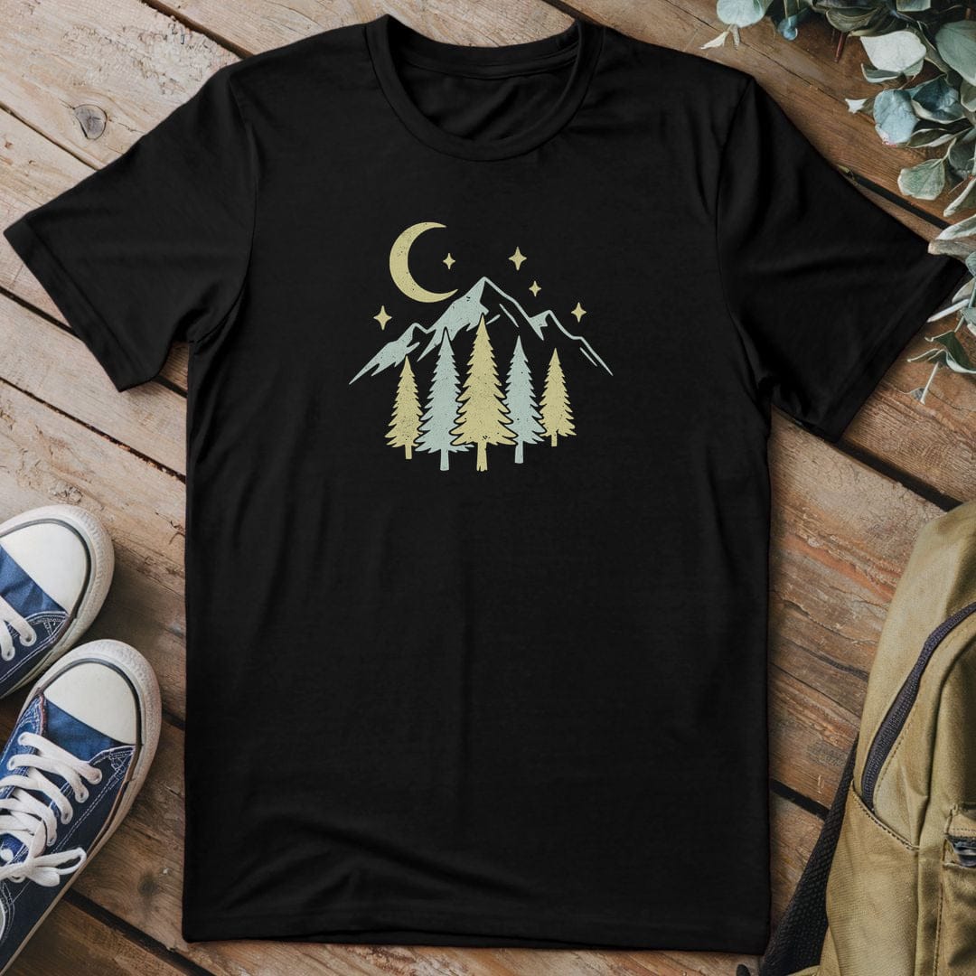 T-Shirt Black / S Moonlit Mountain Dreams T-Shirt