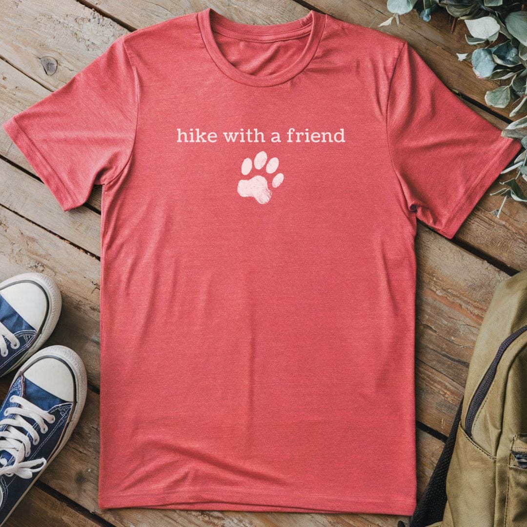 T-Shirt Heather Red / S Trail Paws Adventure T-Shirt