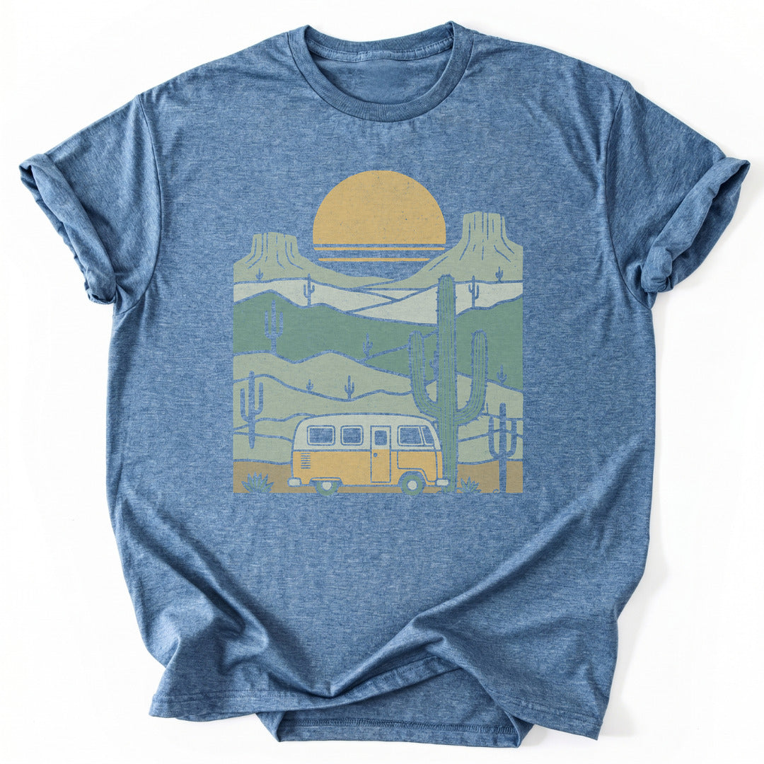 T-Shirt Heather Indigo / S Desert Dreaming Road Trip T-Shirt