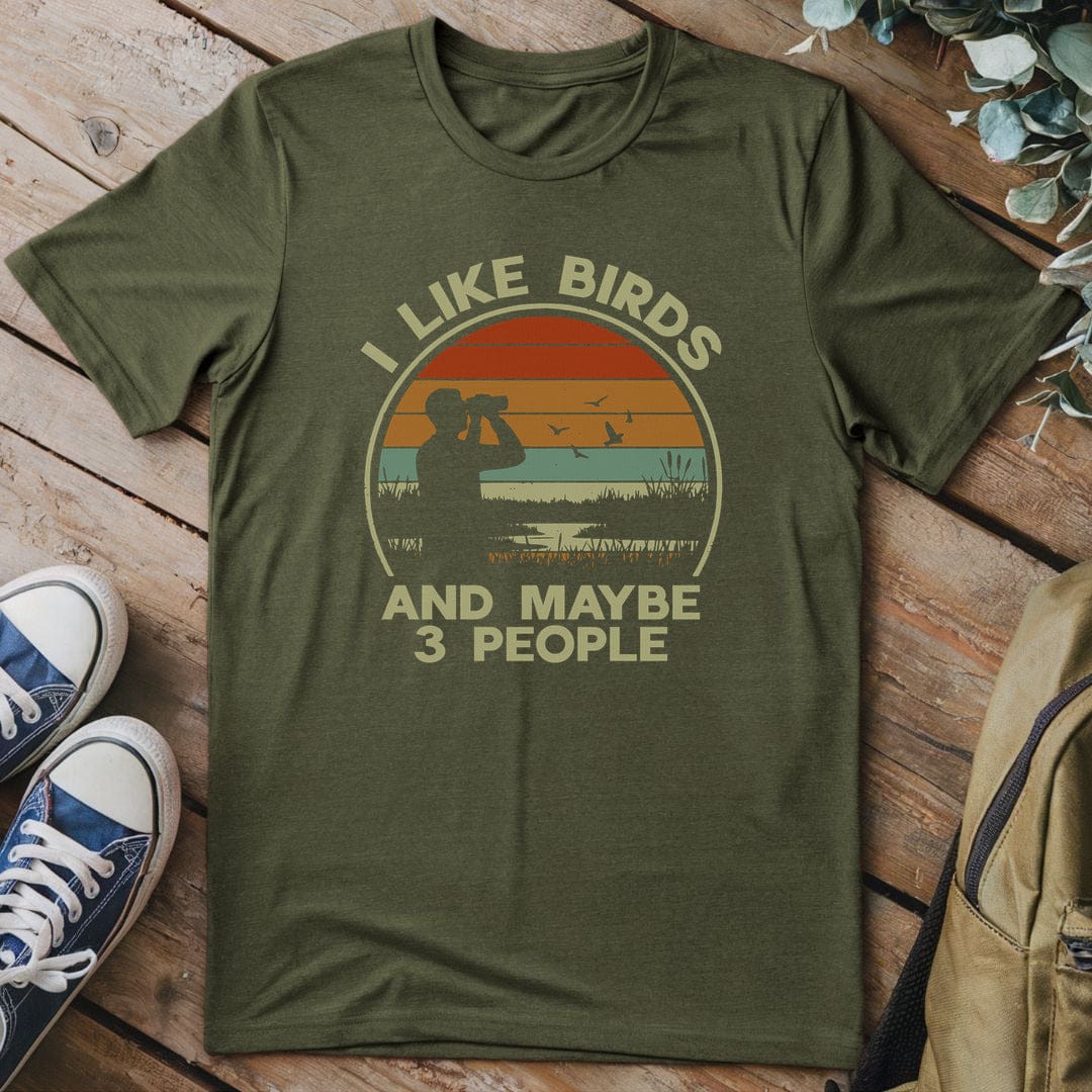 T-Shirt Military Green / S Bird Lover T-Shirt