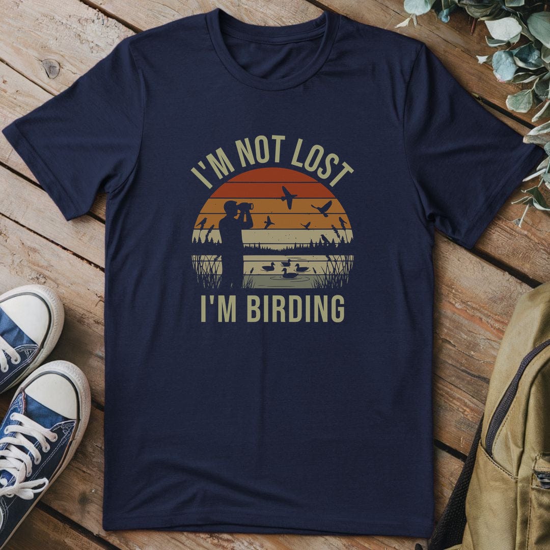 T-Shirt Navy / S Not Lost Just Birding T-Shirt