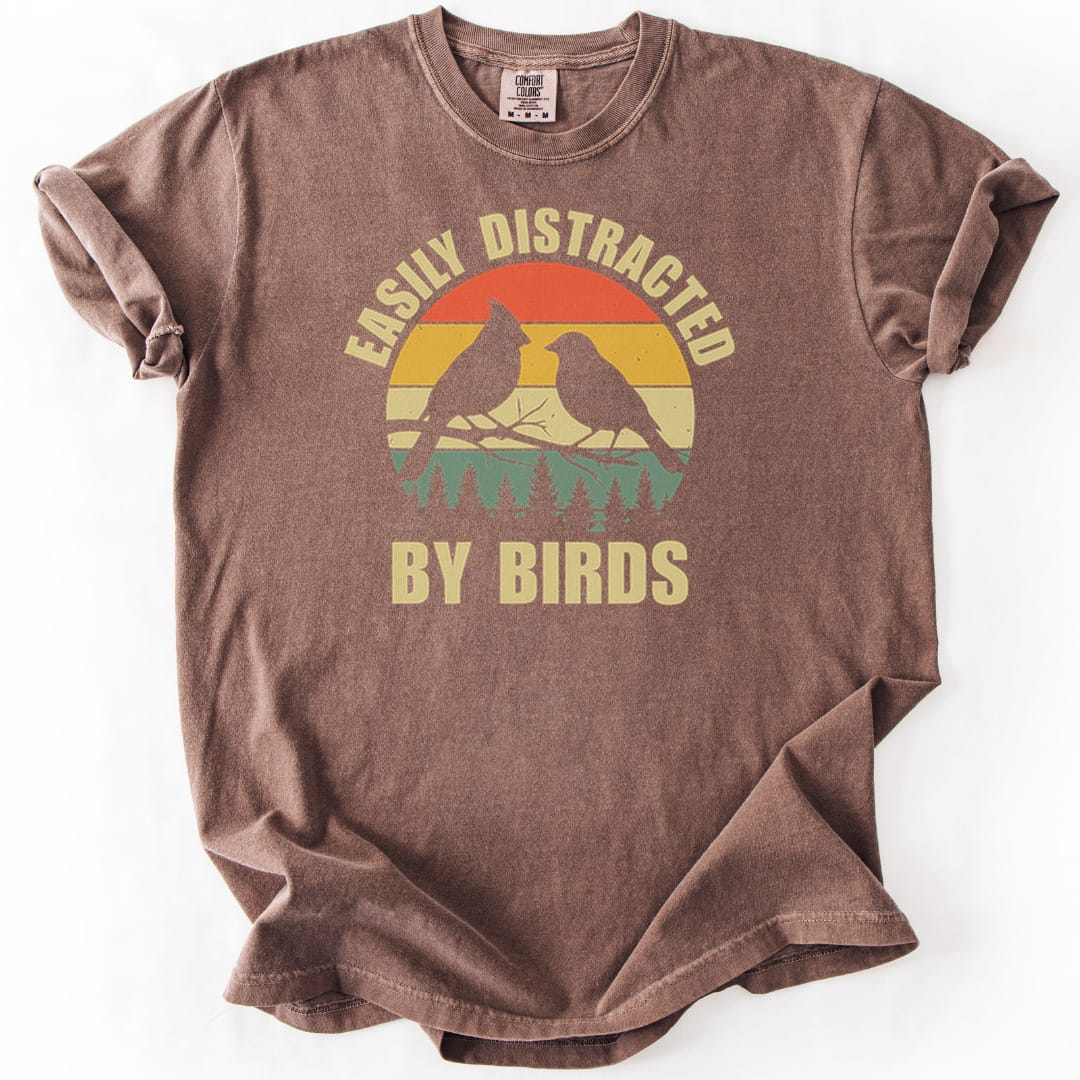 T-Shirt Espresso / S Birds Are Distracting Premium