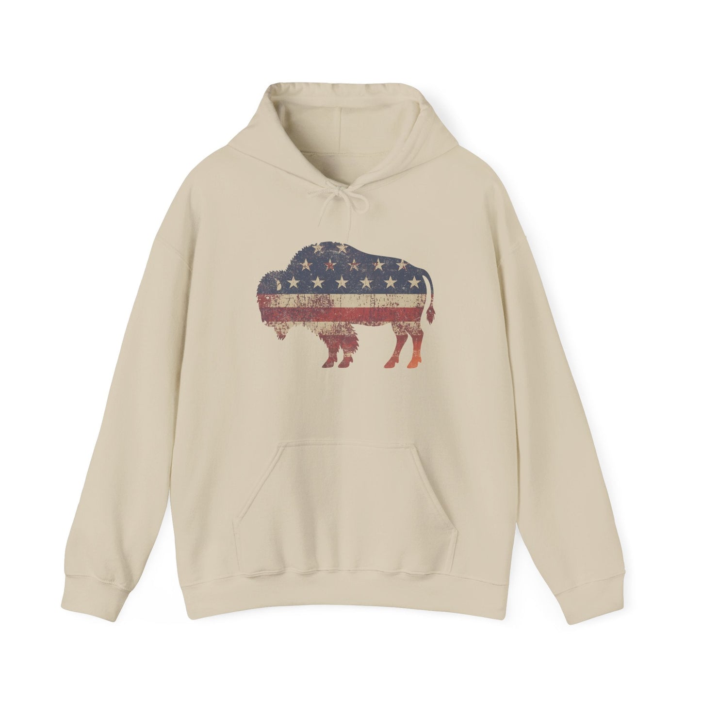 Hoodie Sand / S American Bison Hoodie