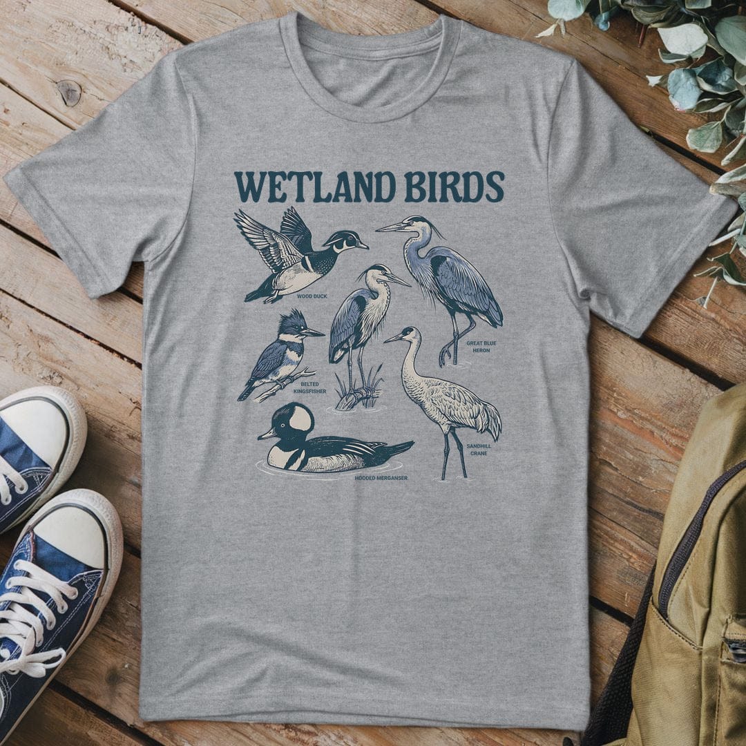 T-Shirt Sport Grey / S Wetland Birds T-Shirt
