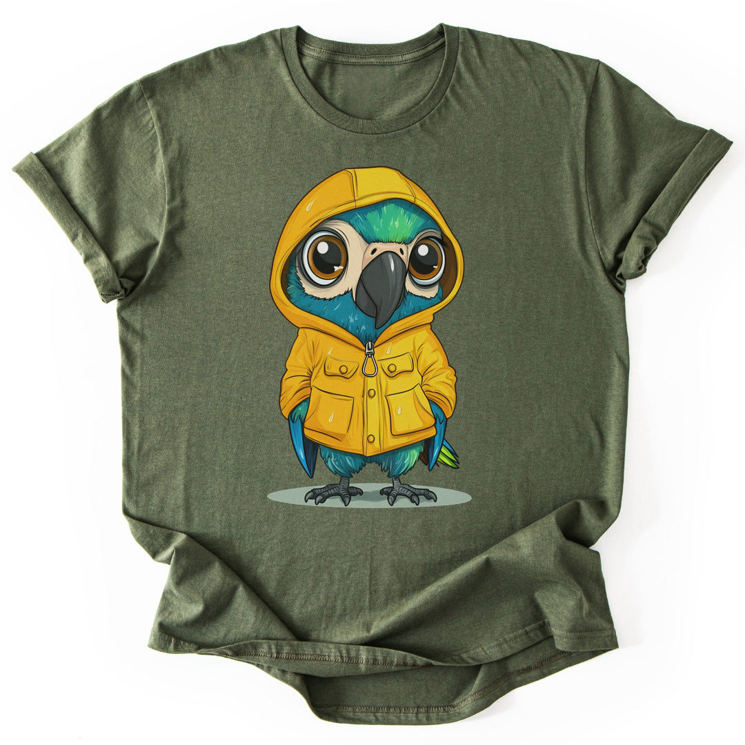 T-Shirt Military Green / S Hooded Parrot Vibes