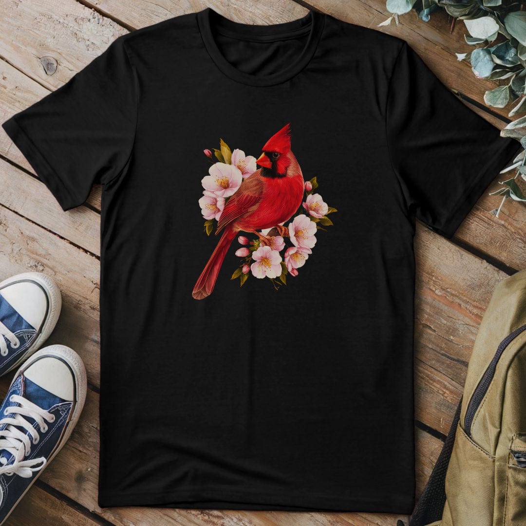 T-Shirt Black / S Cardinal Blossom Symphony