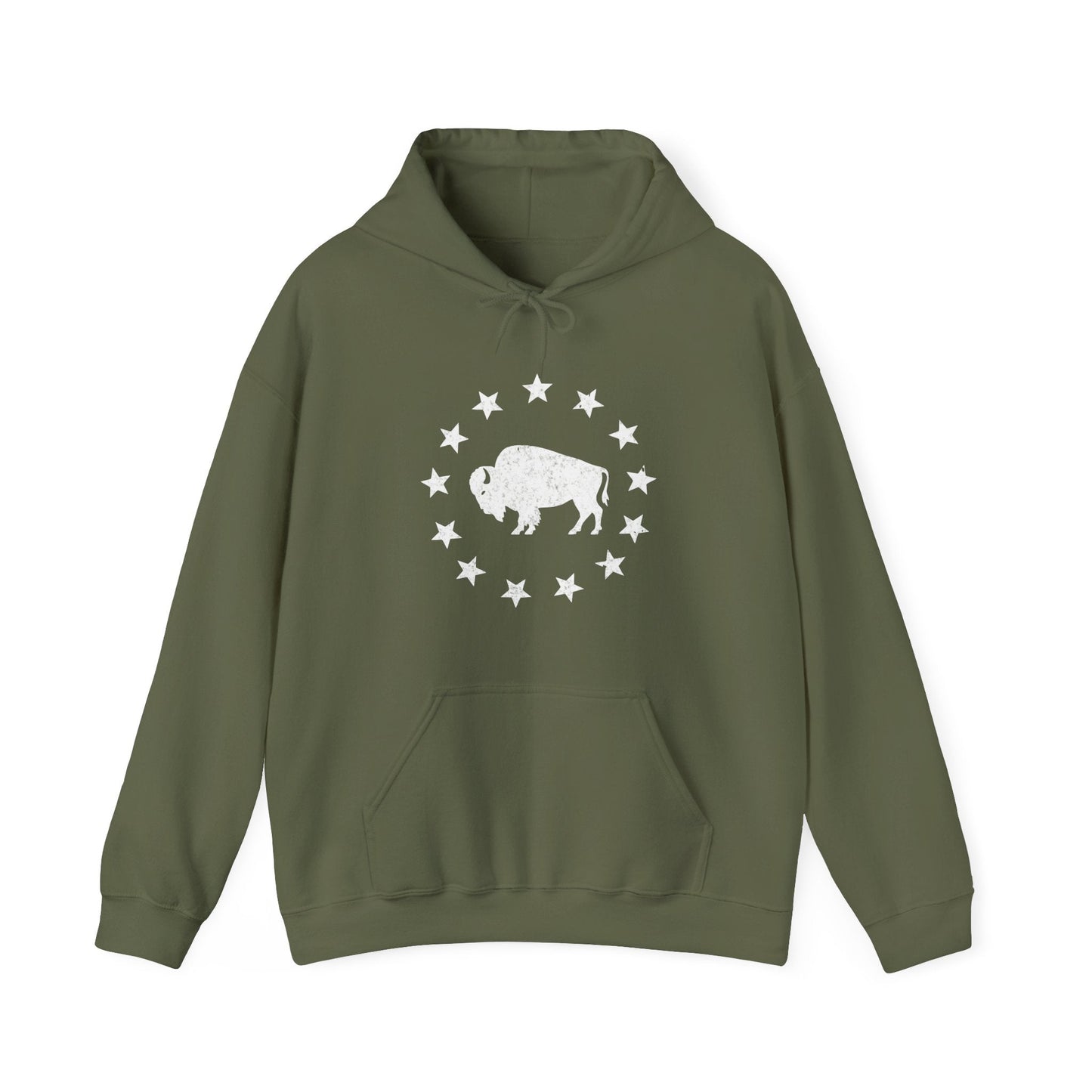 Hoodie Military Green / S American Plains Hoodie