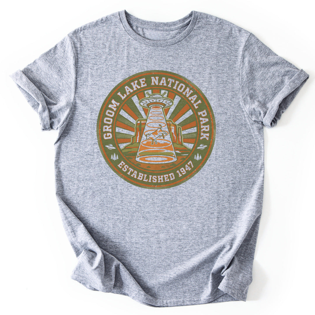 T-Shirt Sport Grey / S UFO Cow Adventure