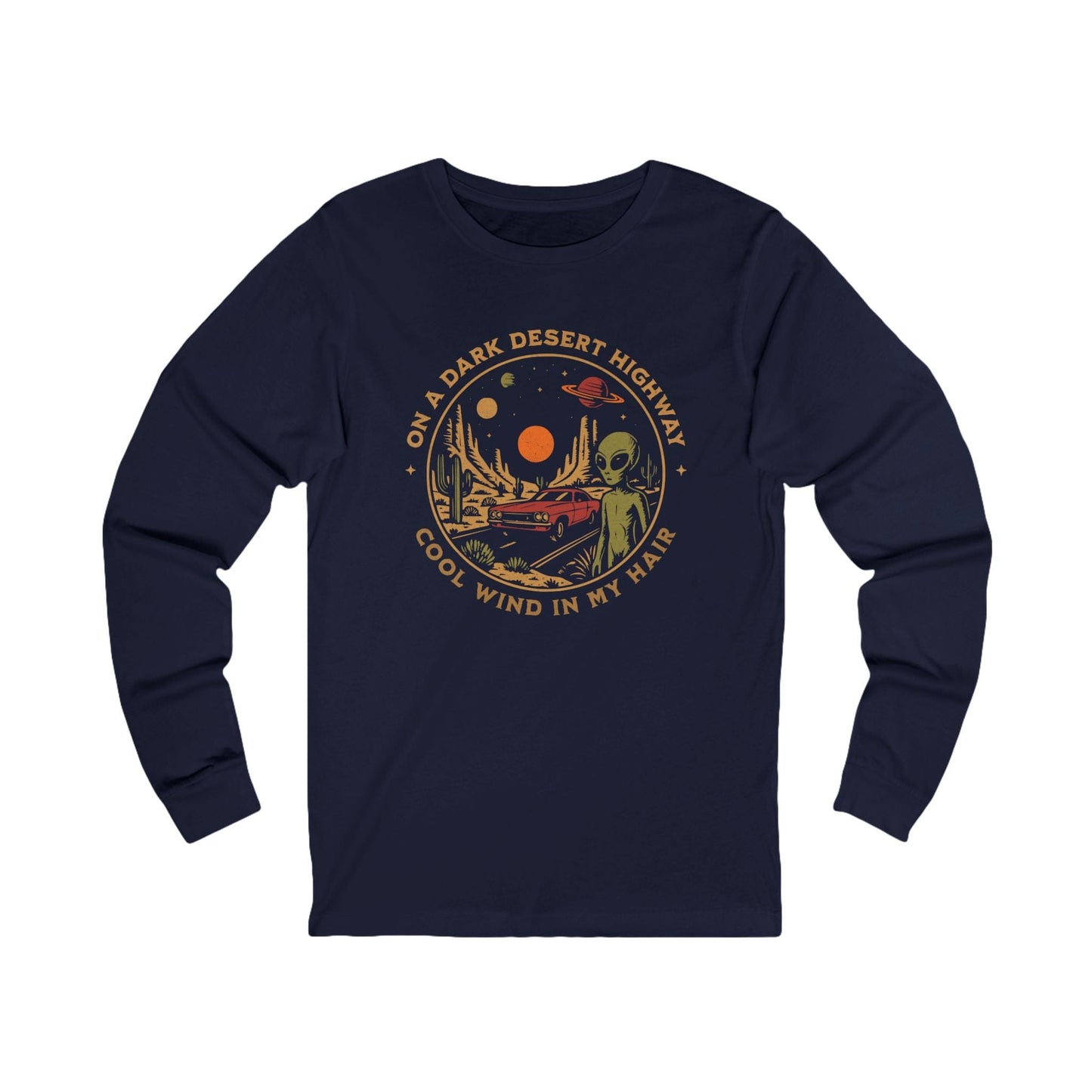 Long-sleeve Navy / S Alien Desert Highway Long Sleeve