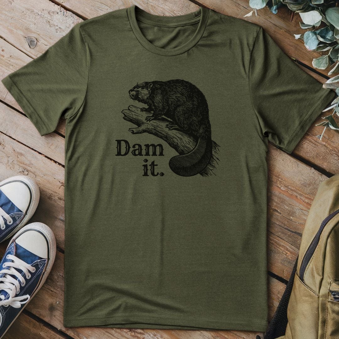 T-Shirt Military Green / S Beaver Pun