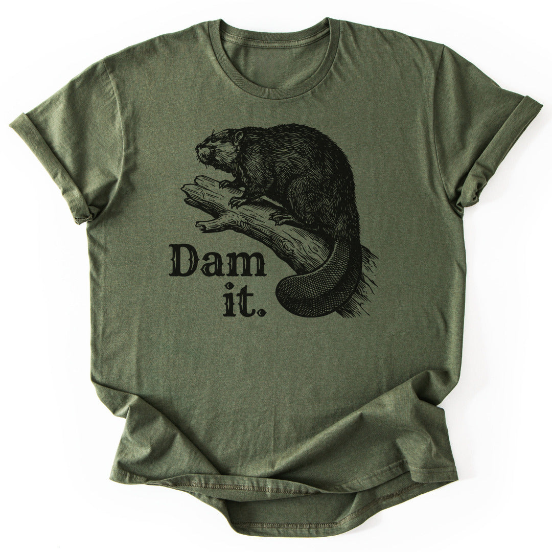 T-Shirt Military Green / S Beaver Pun