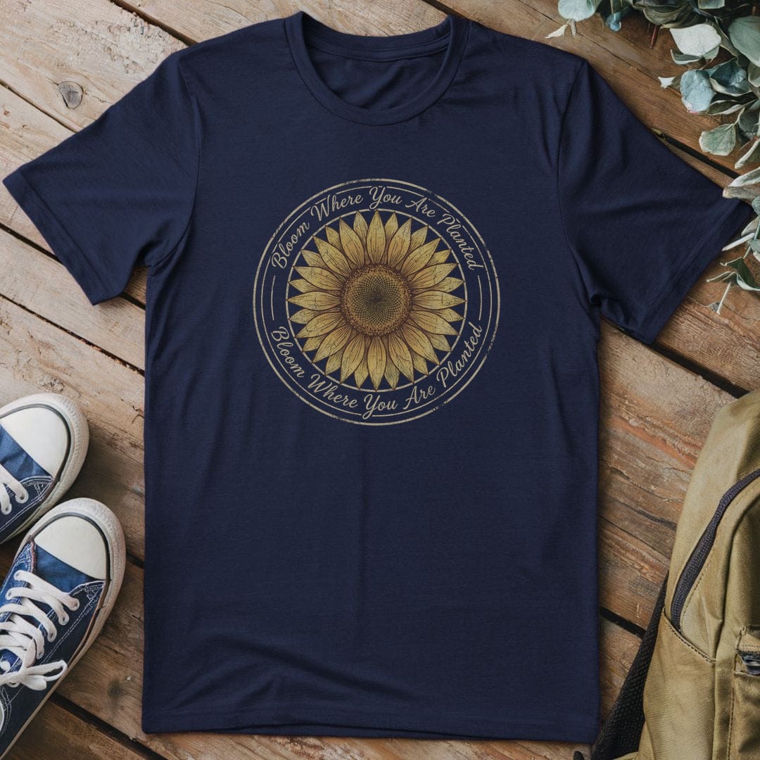 T-Shirt Navy / S Sunflower Spirit
