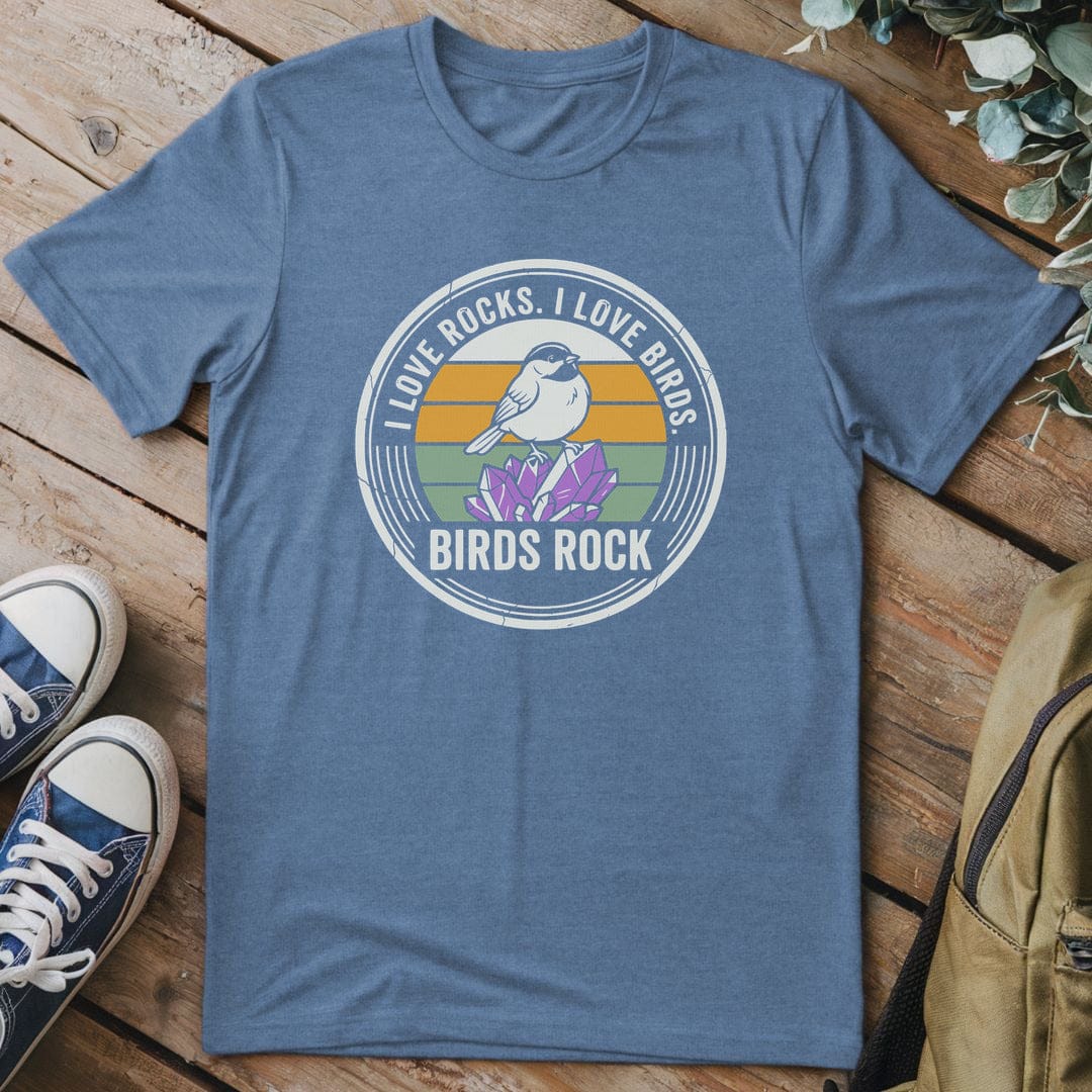 T-Shirt Heather Indigo / S Chirp and Crystal