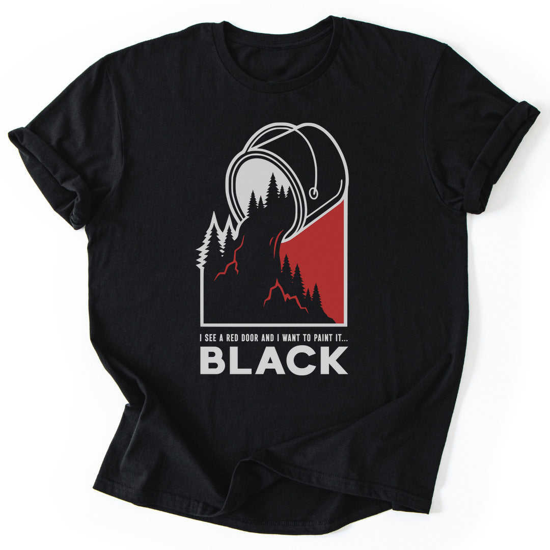 T-Shirt Black / S Painted Black