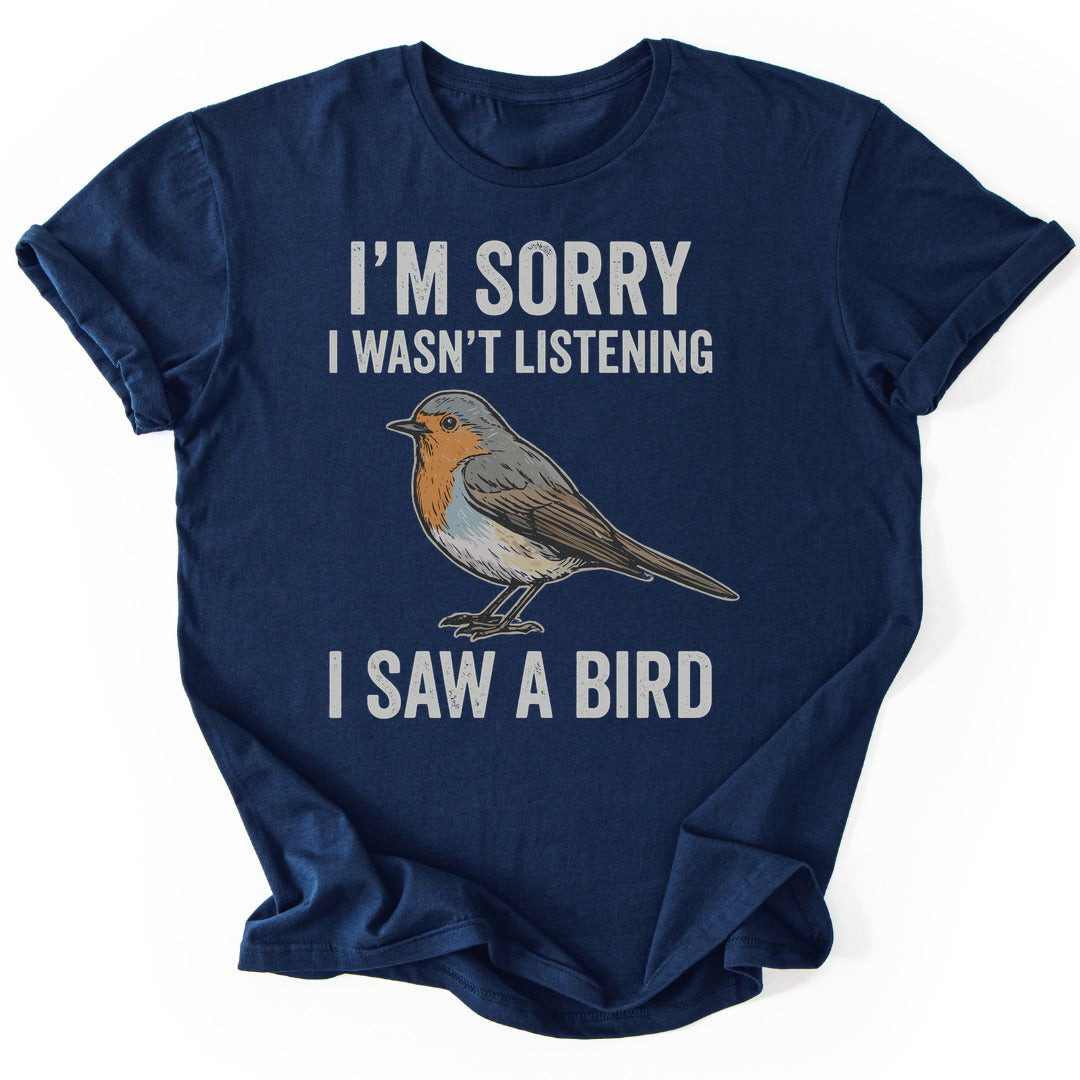 T-Shirt Navy / S I Saw A Bird