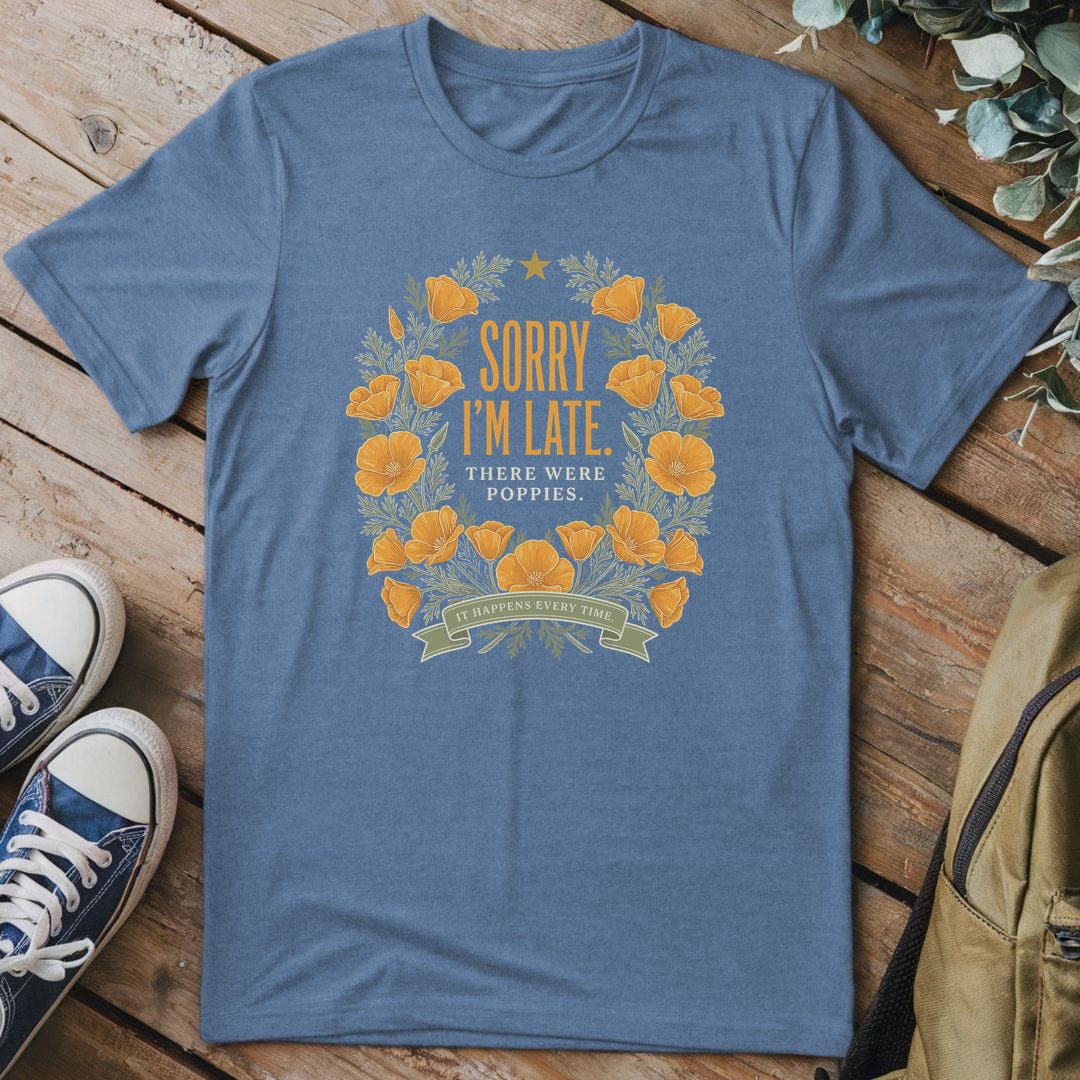 T-Shirt Heather Indigo / S Poppy Pause