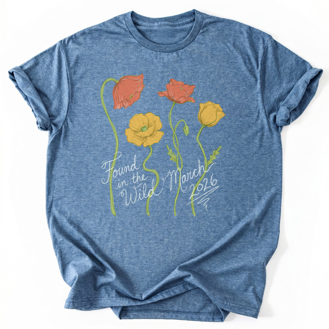 T-Shirt Heather Indigo / S Wild Bloom Symphony