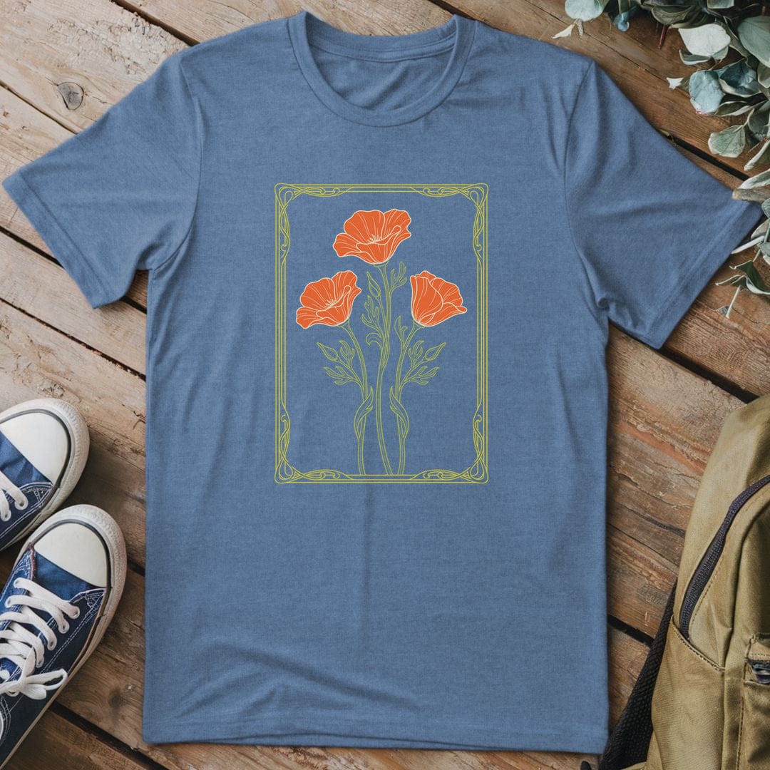 T-Shirt Heather Indigo / S Poppy Reverie