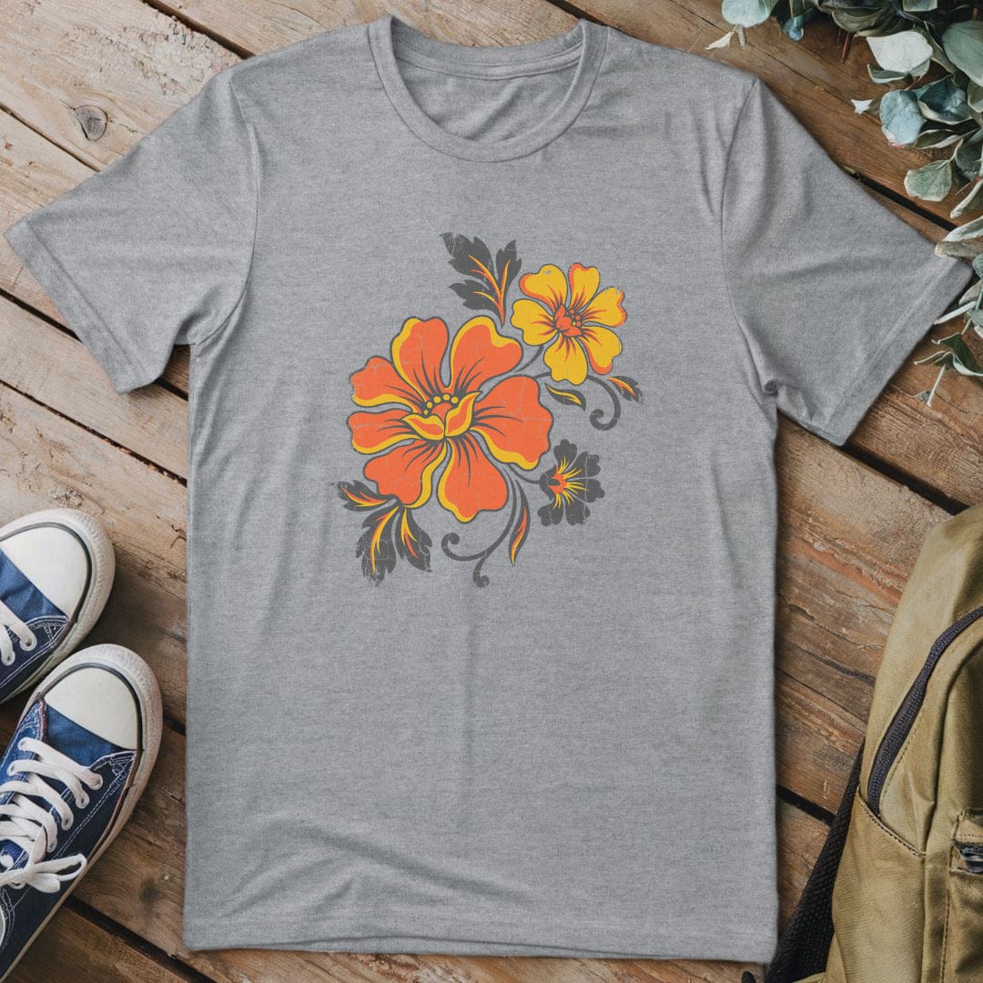T-Shirt Sport Grey / S Vintage Bloom Burst