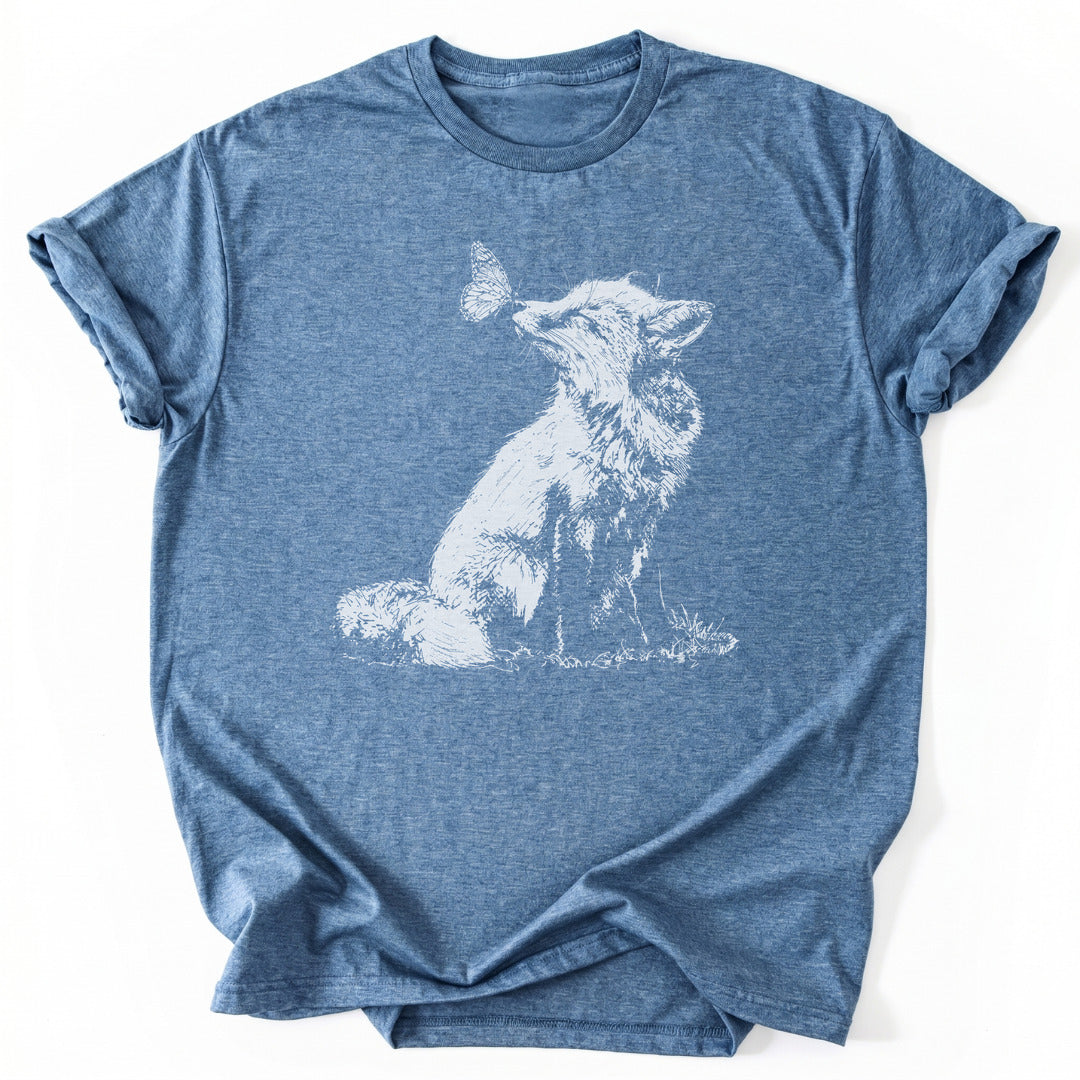 T-Shirt Heather Indigo / S Butterfly Whispers