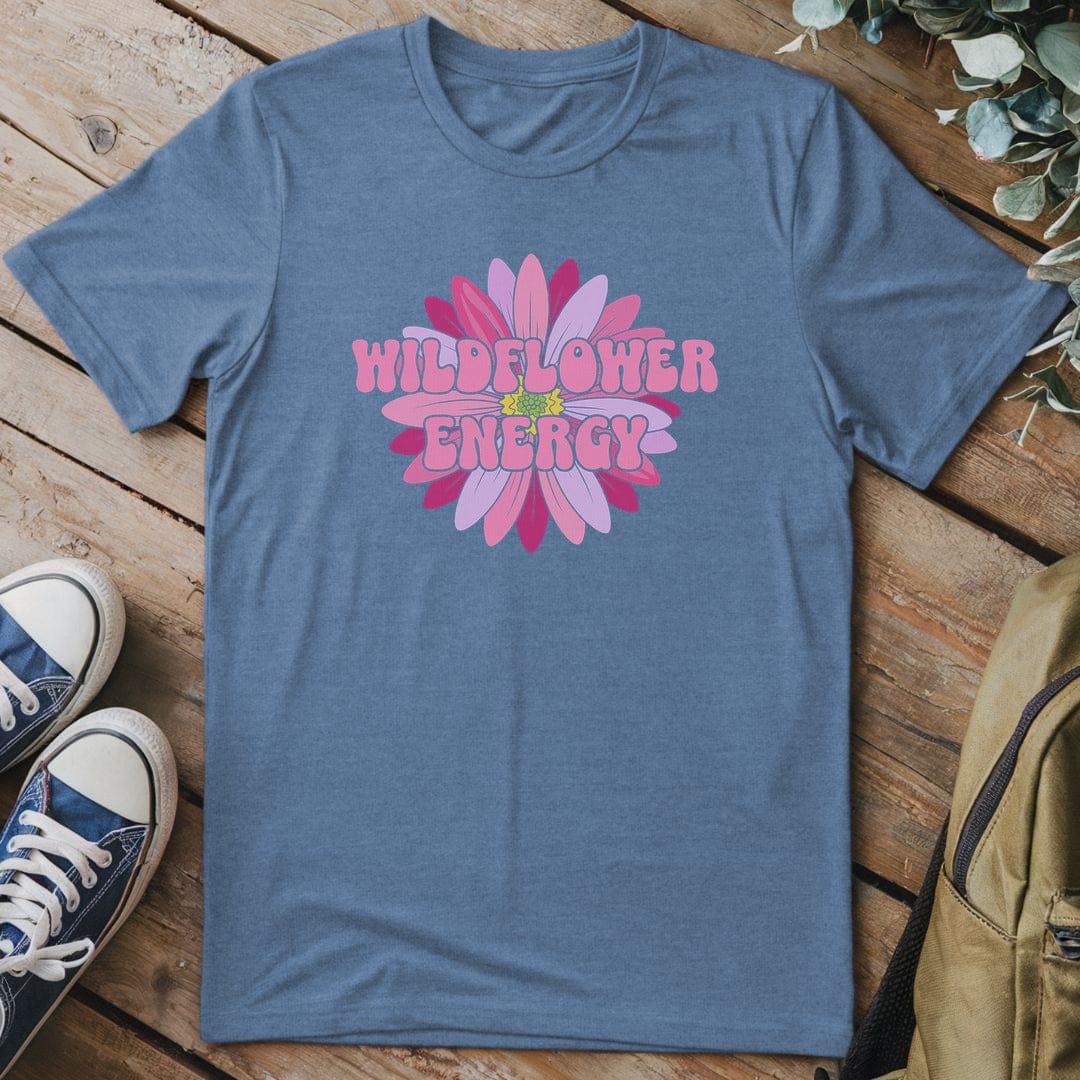T-Shirt Heather Indigo / S Petal Power Vibes
