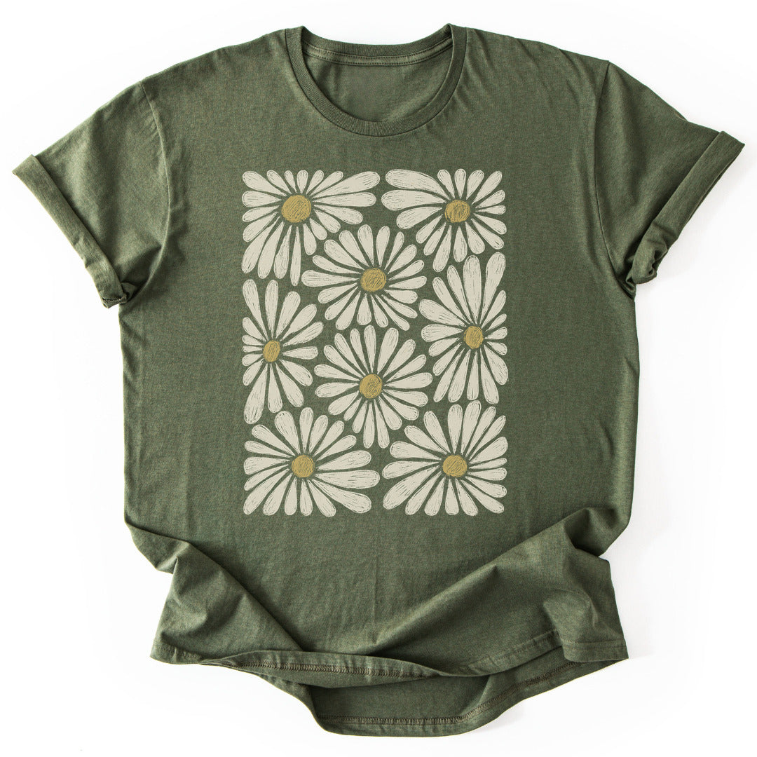 T-Shirt Military Green / S Daisy Dreamscape