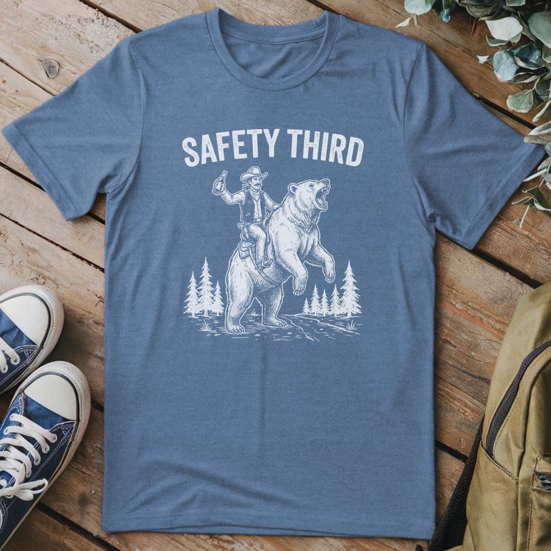 T-Shirt Heather Indigo / S Bear Rodeo Maverick