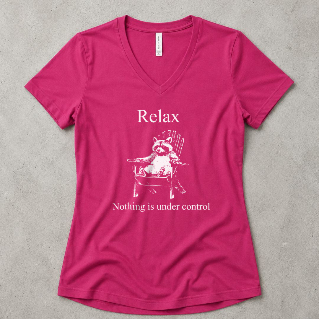 Surrender V-Neck - women's relaxed v-neck tee in Berry from Summit Soul