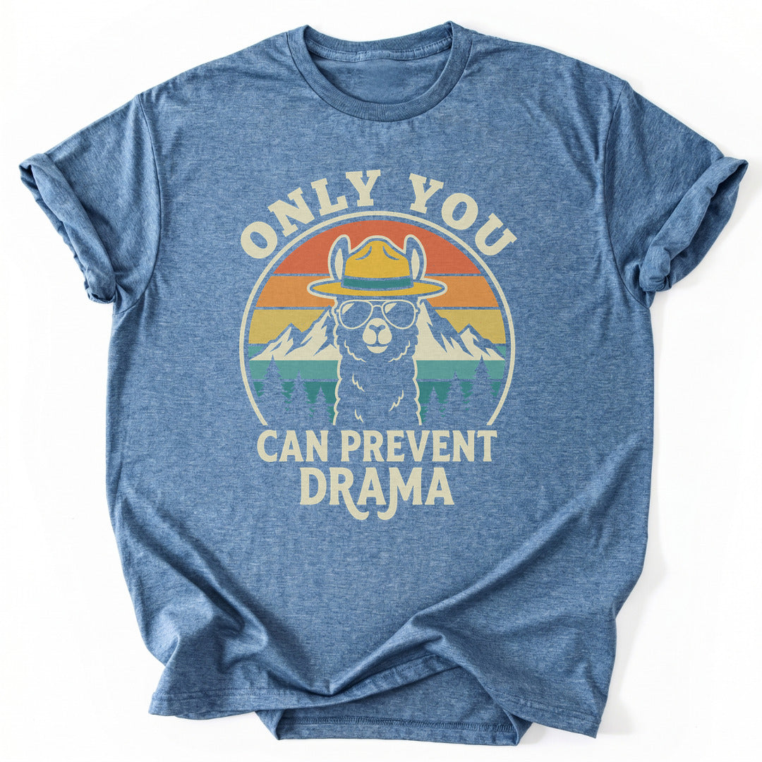T-Shirt Heather Indigo / S Llama Drama