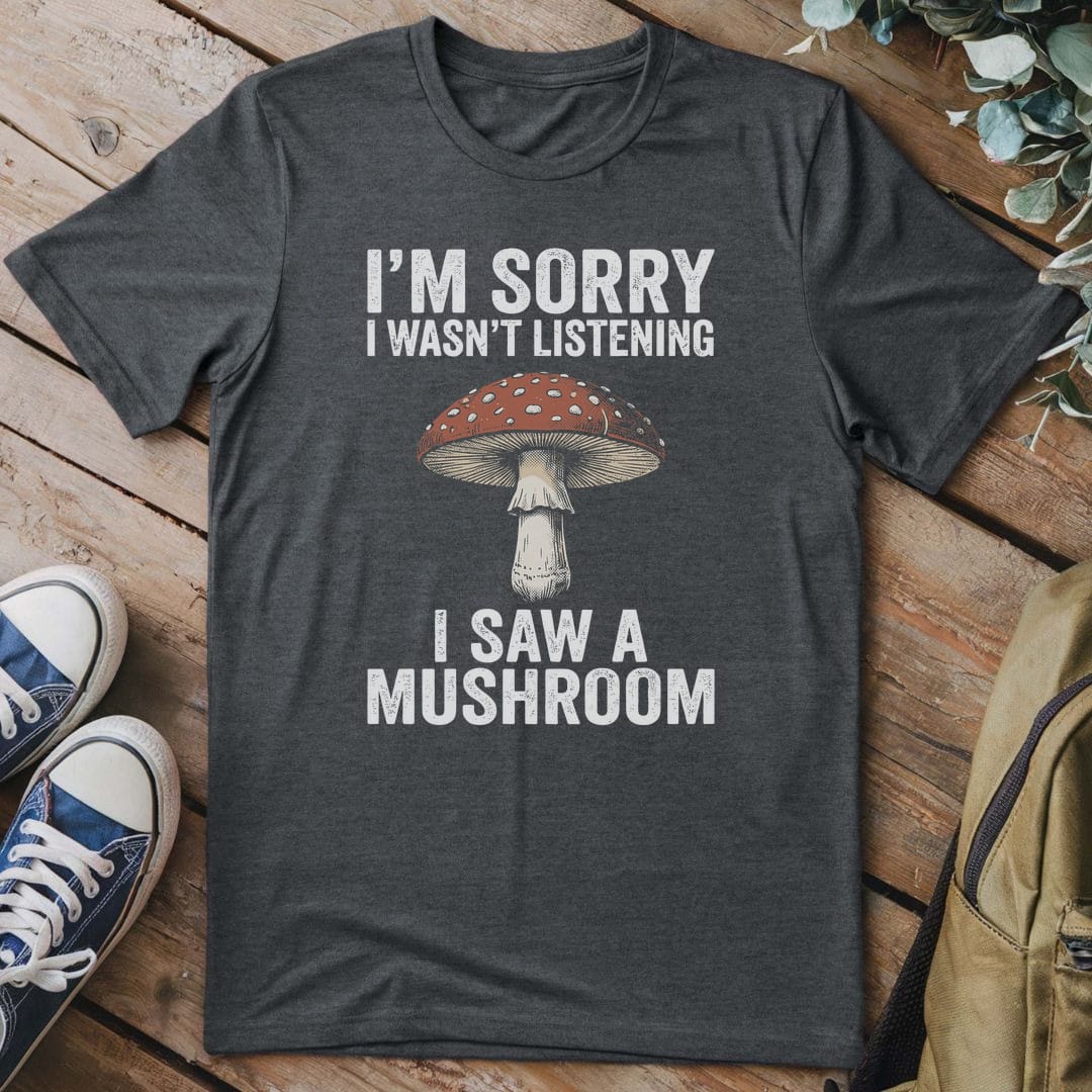 T-Shirt Dark Heather / S Distraction by Mushrooms