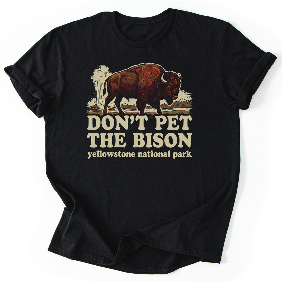 T-Shirt Black / S Untamed Bison