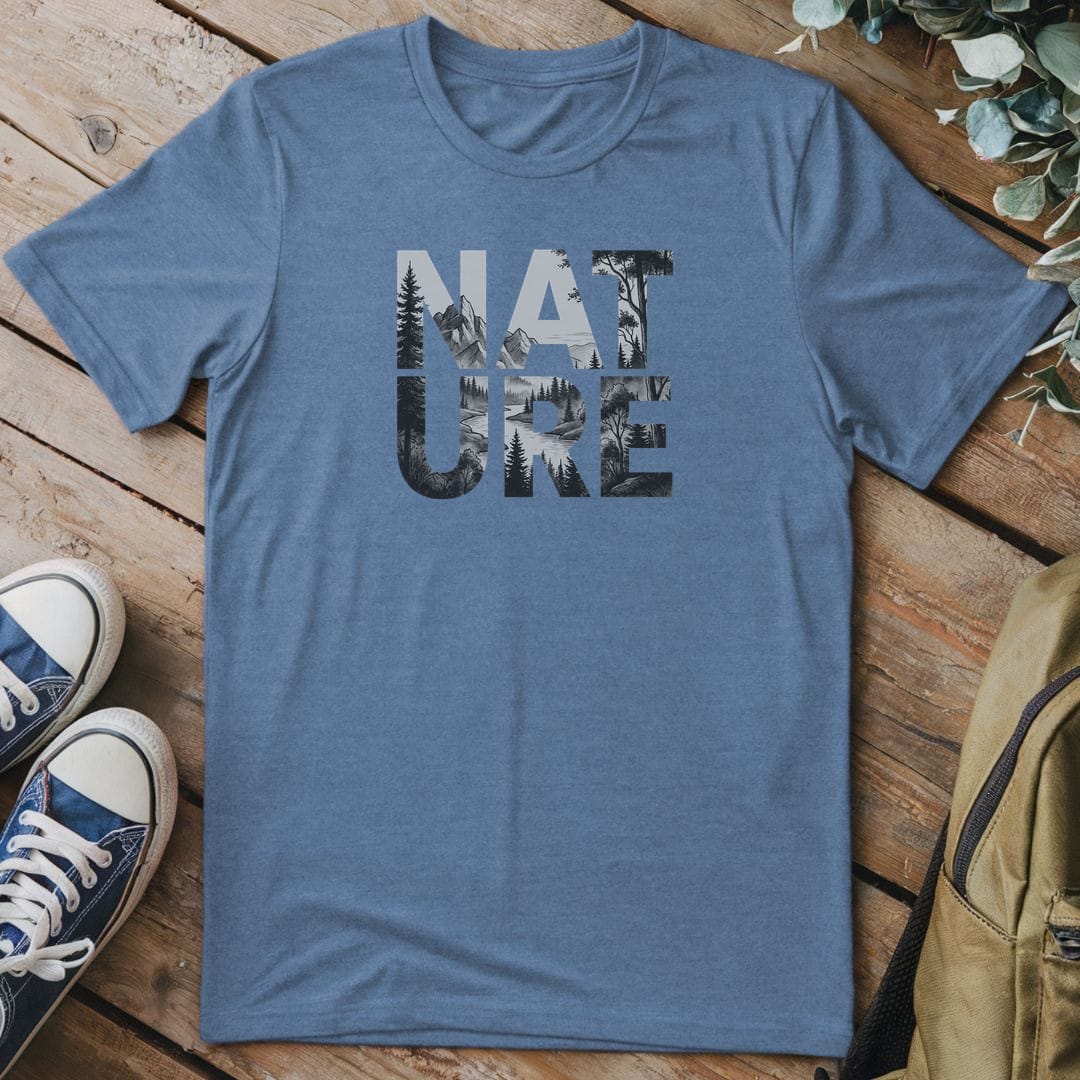 T-Shirt Heather Indigo / S NATURE