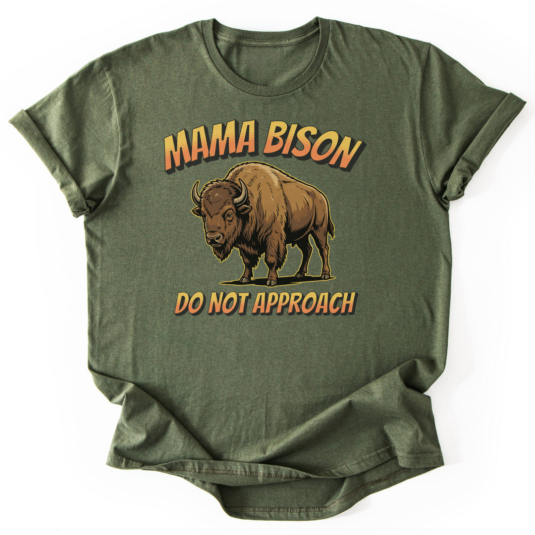 T-Shirt Military Green / S Mama Bison