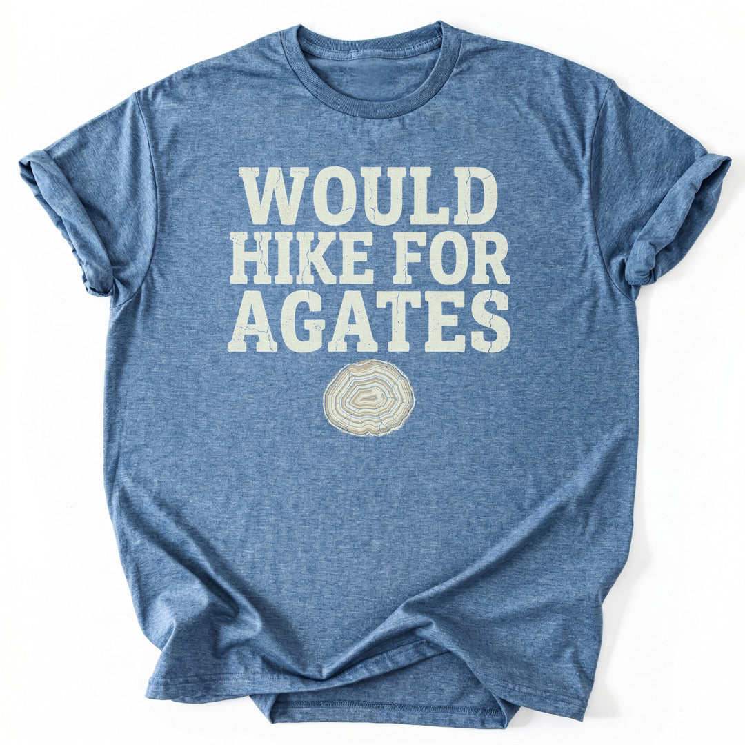 T-Shirt Heather Indigo / S Hike For Agates