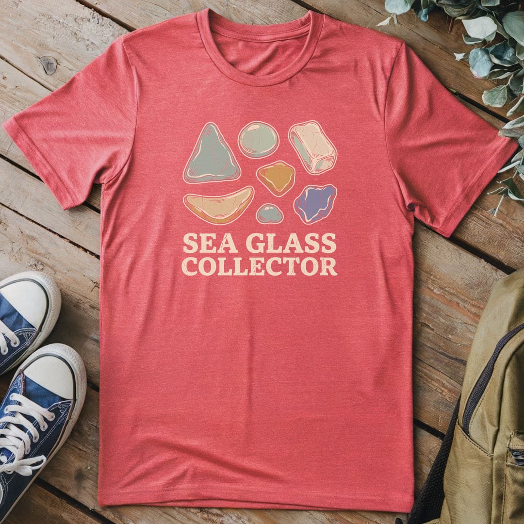T-Shirt Heather Red / S Sea Glass Collector