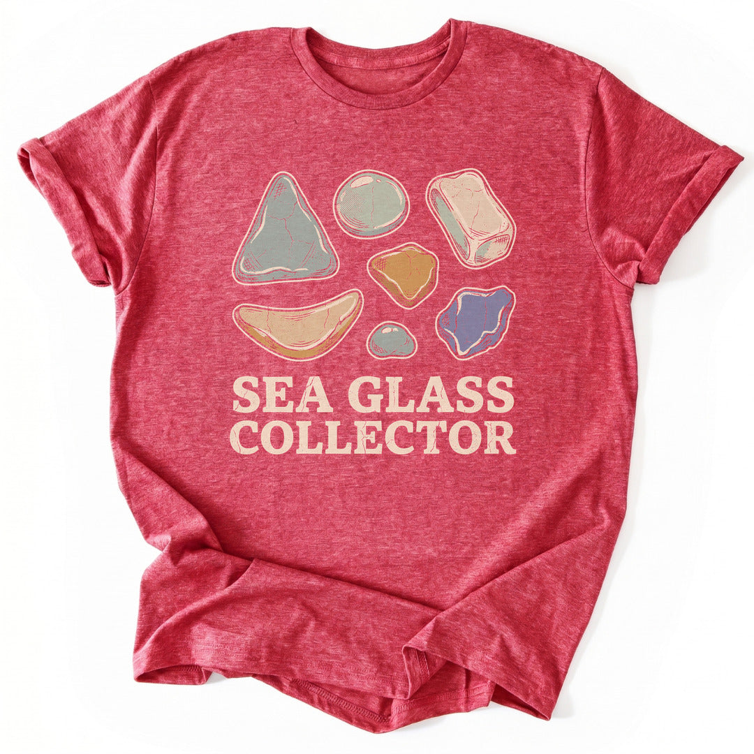 T-Shirt Heather Red / S Sea Glass Collector