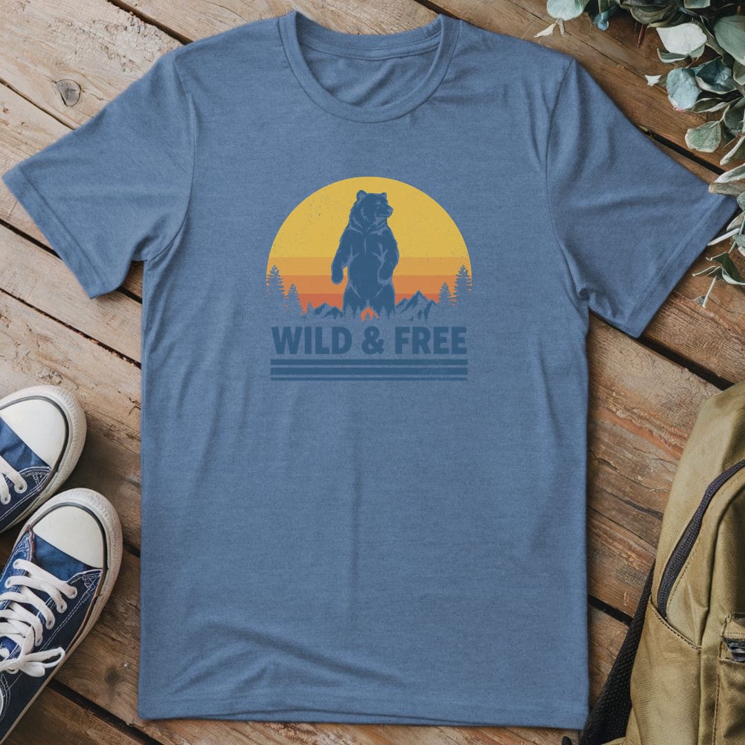 T-Shirt Heather Indigo / S Born Standing