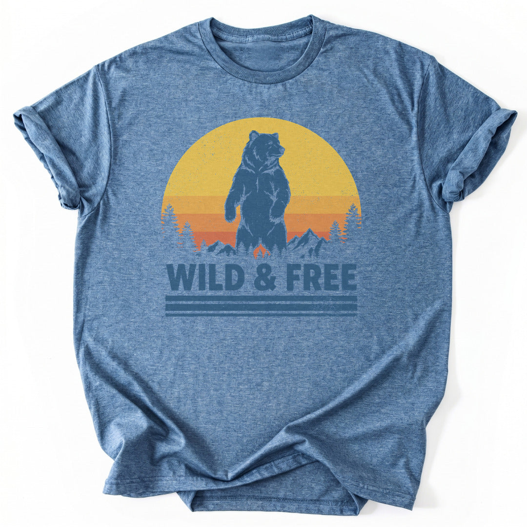 T-Shirt Heather Indigo / S Born Standing