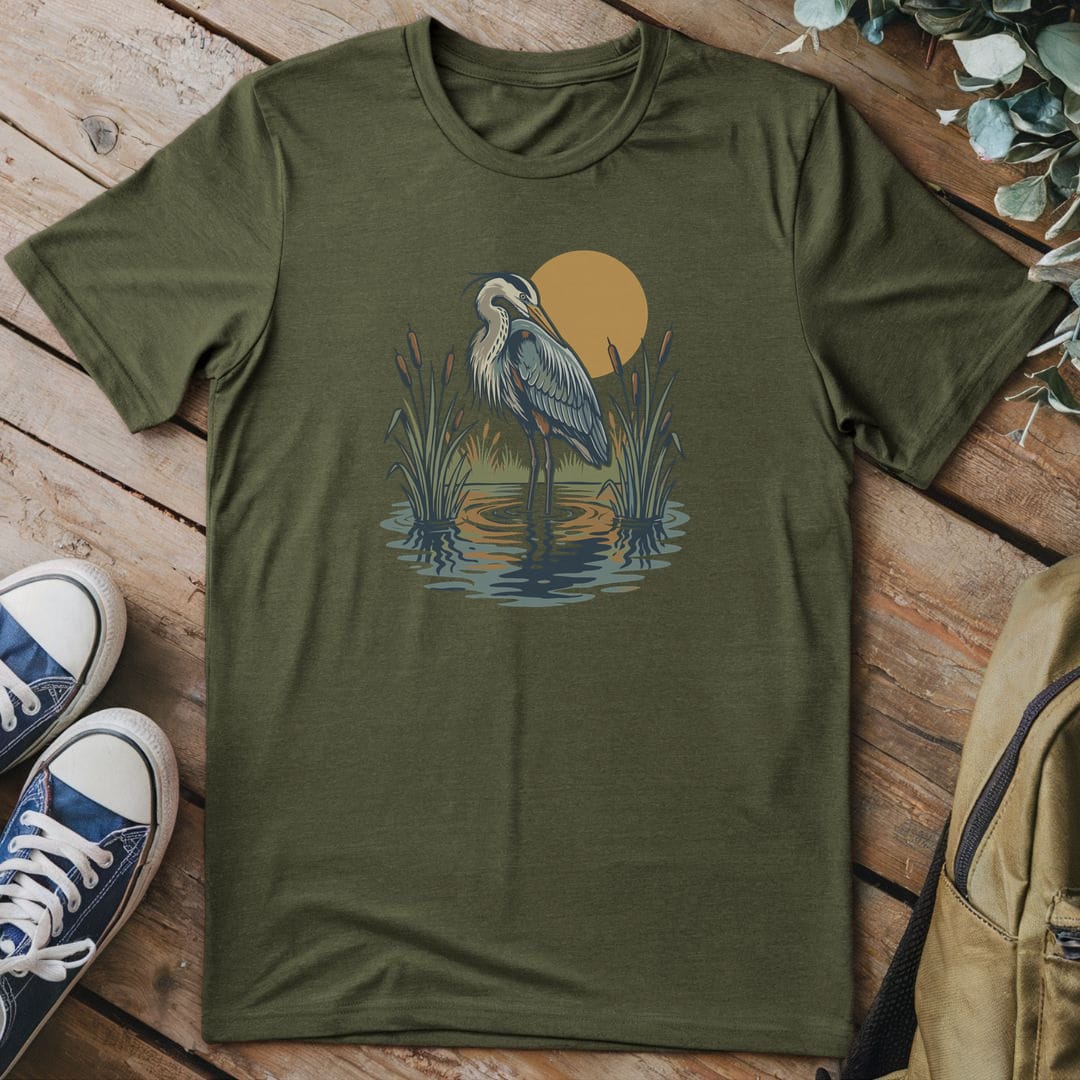 T-Shirt Military Green / S Stillwater Heron