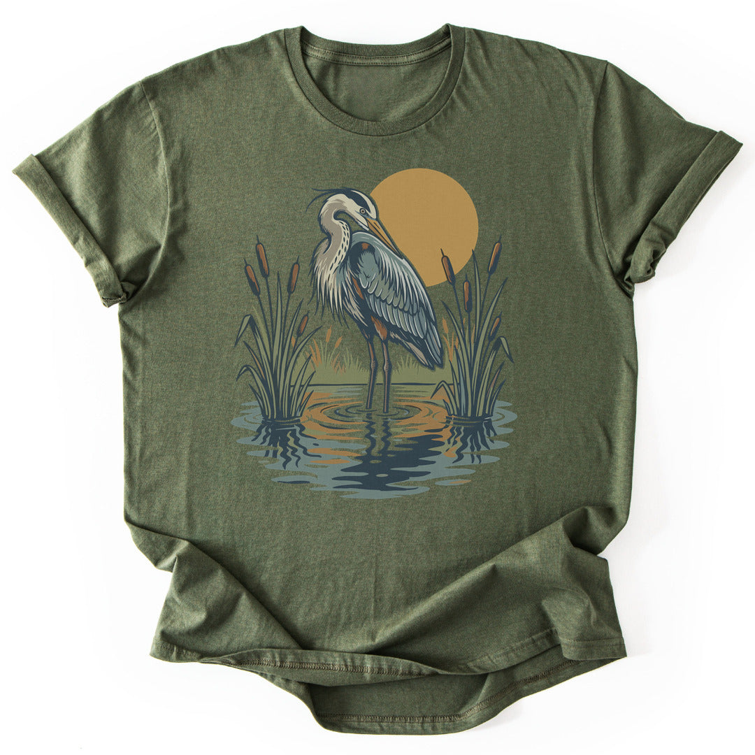 T-Shirt Military Green / S Stillwater Heron