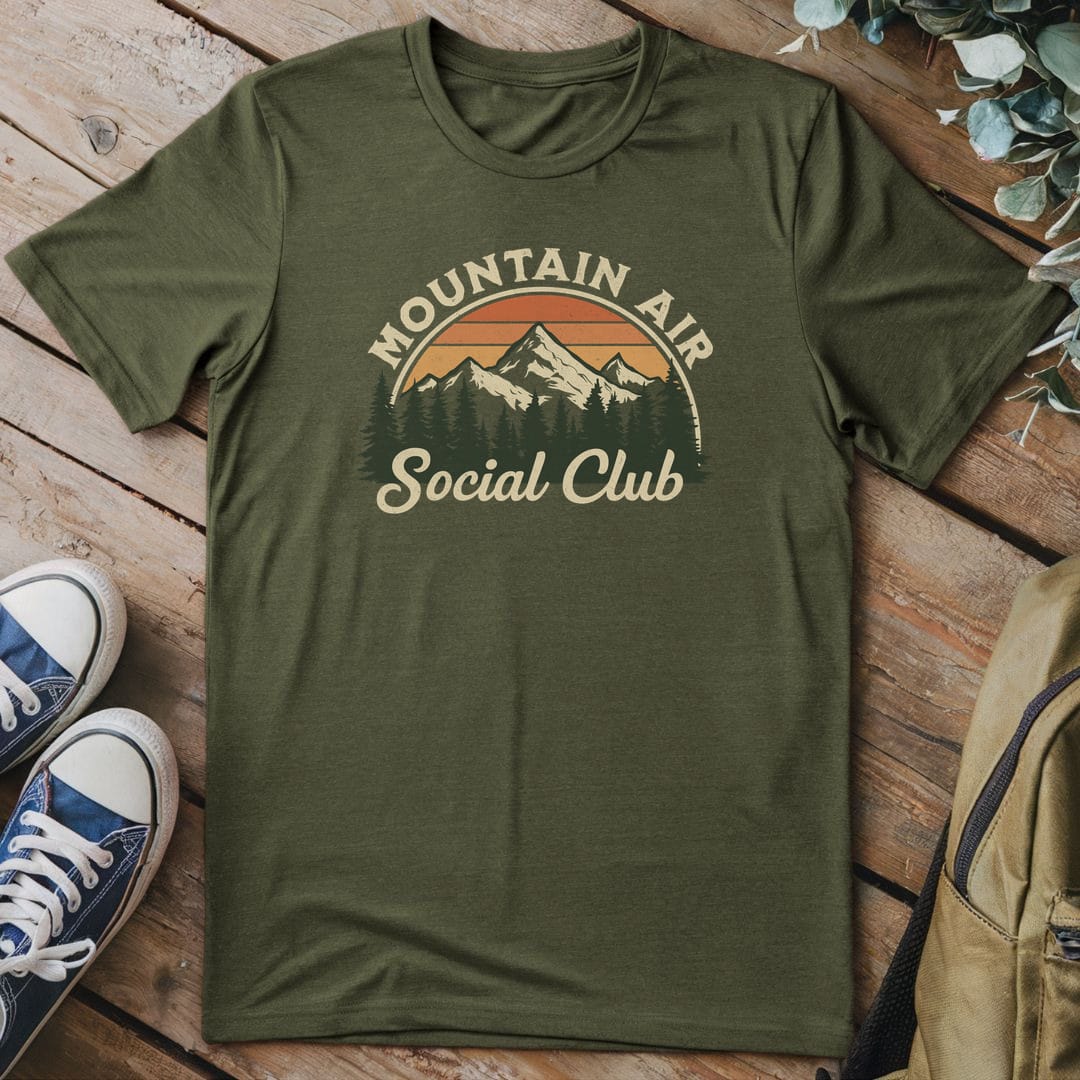 T-Shirt Military Green / S Mountain Social Club