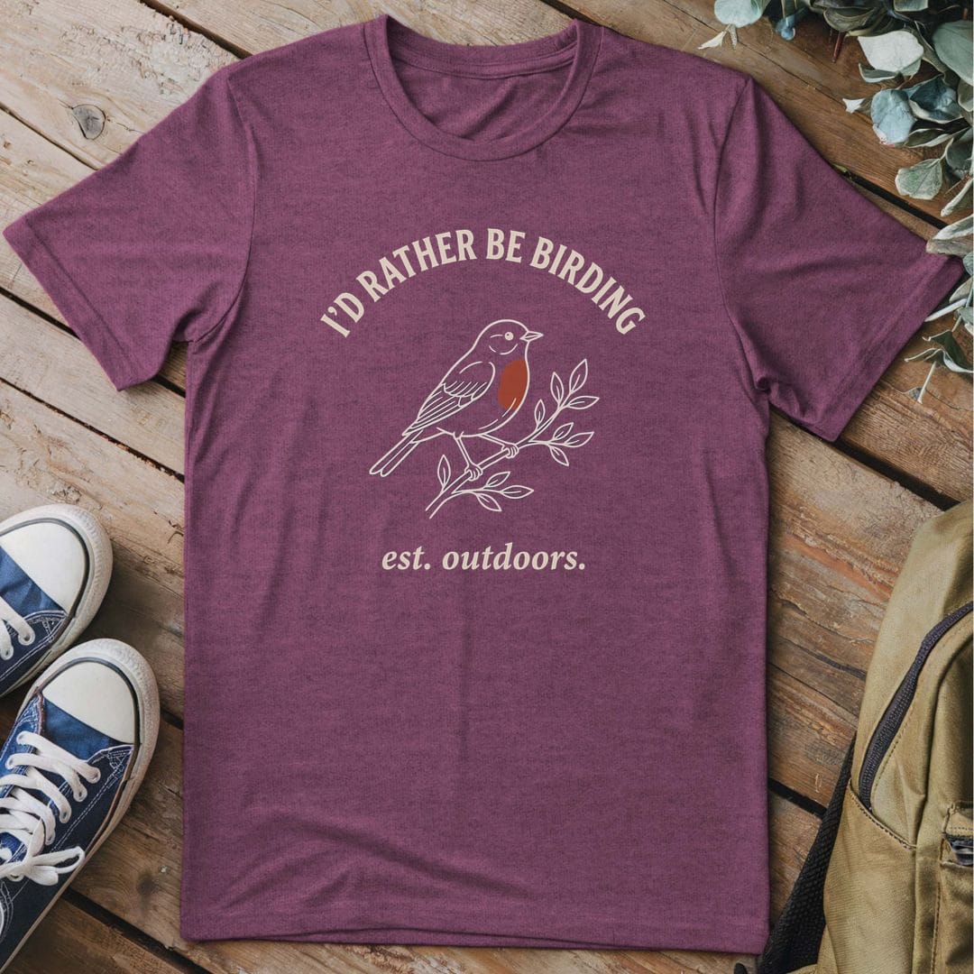 T-Shirt Heather Maroon / S Instinct Birding
