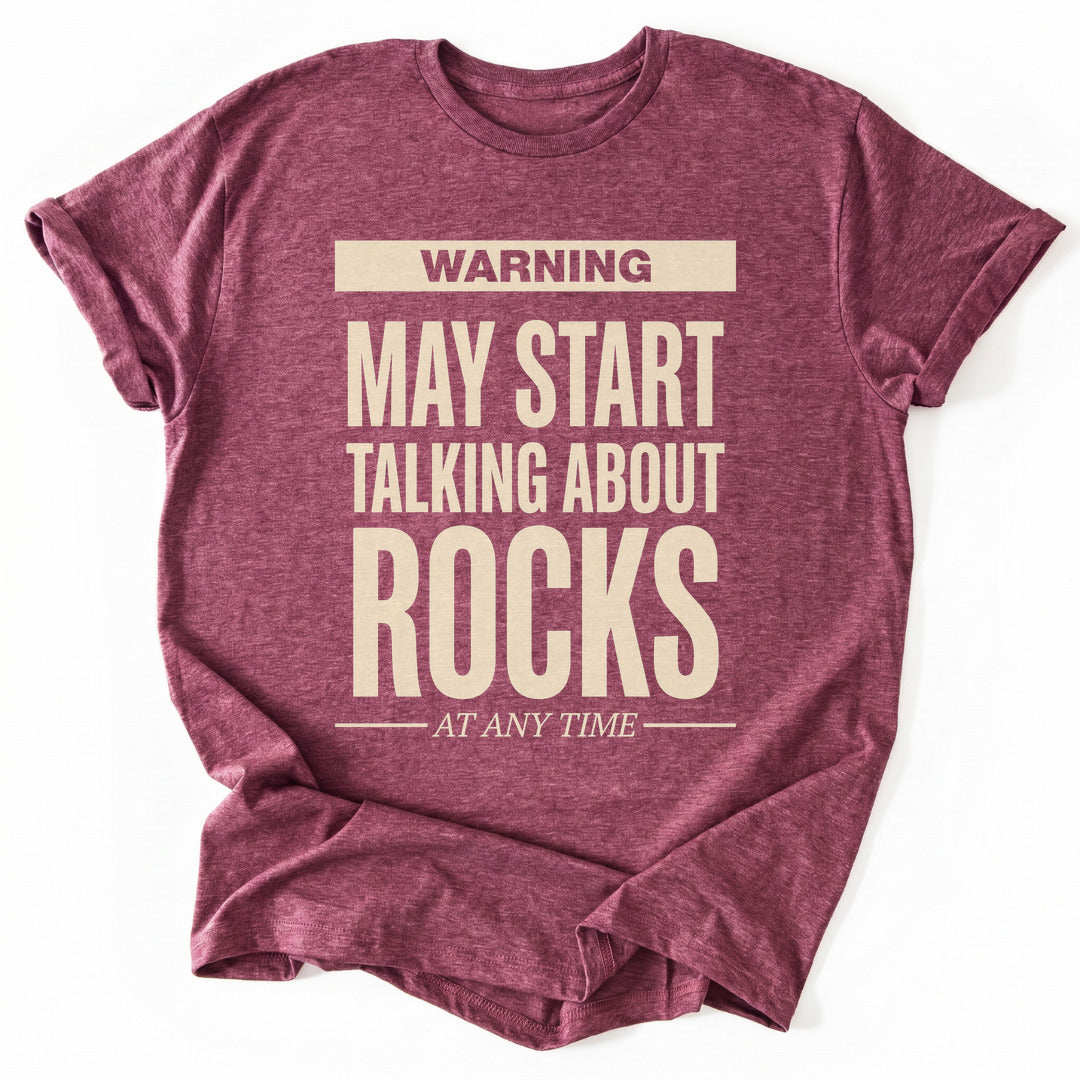 T-Shirt Heather Cardinal / S Obsessed With Rocks