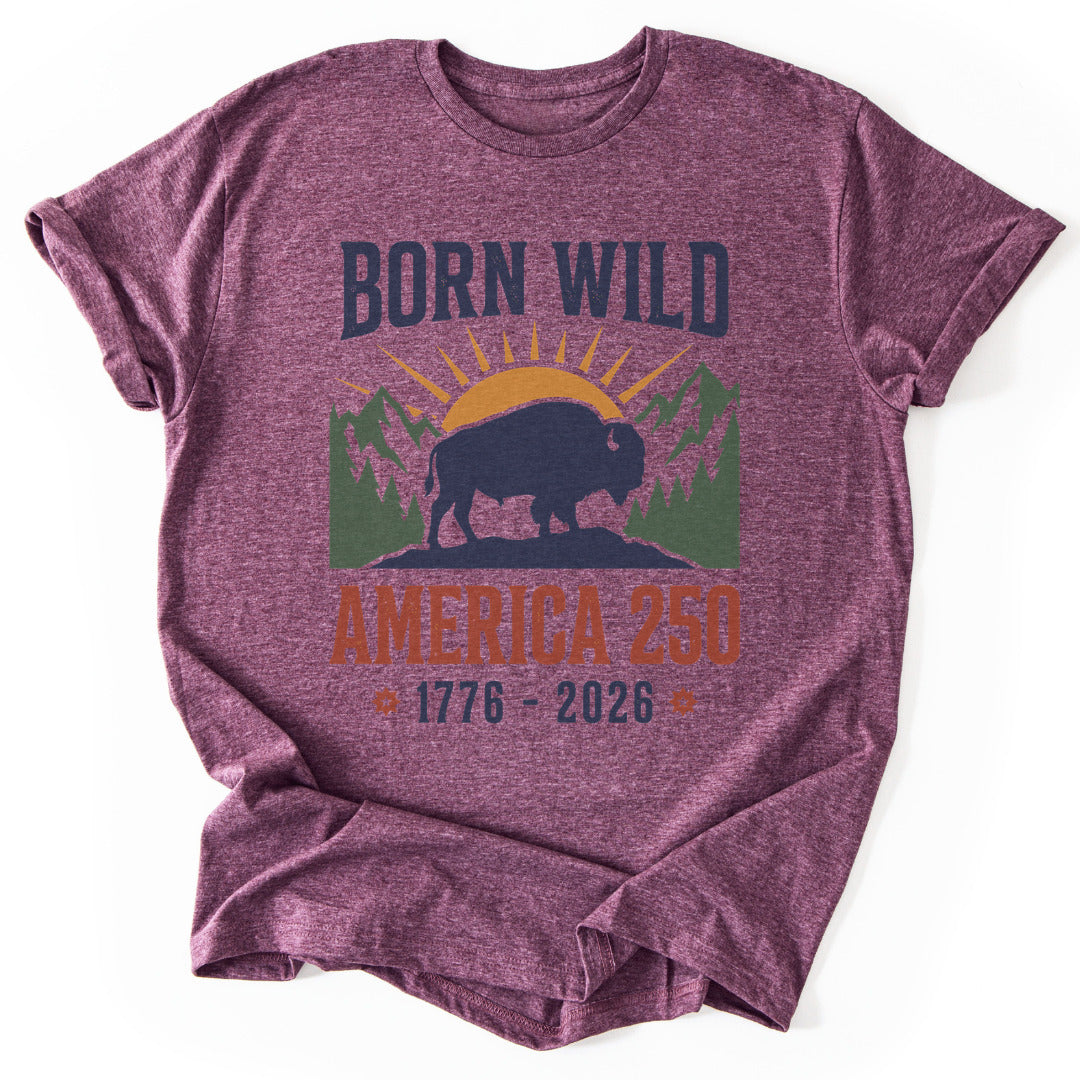 T-Shirt Heather Maroon / S Wild America 250