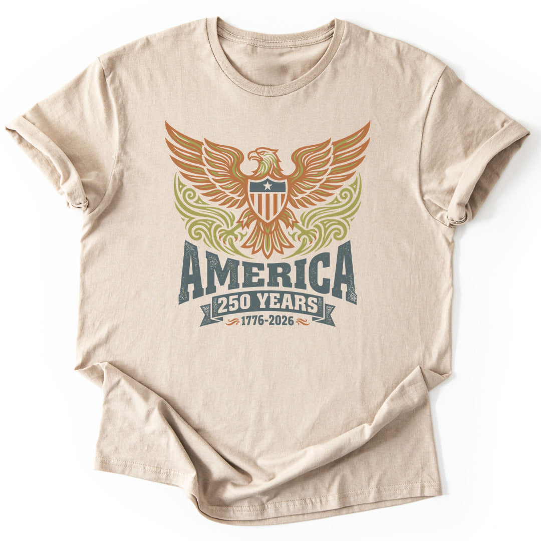 T-Shirt Sand / S America 250 Years