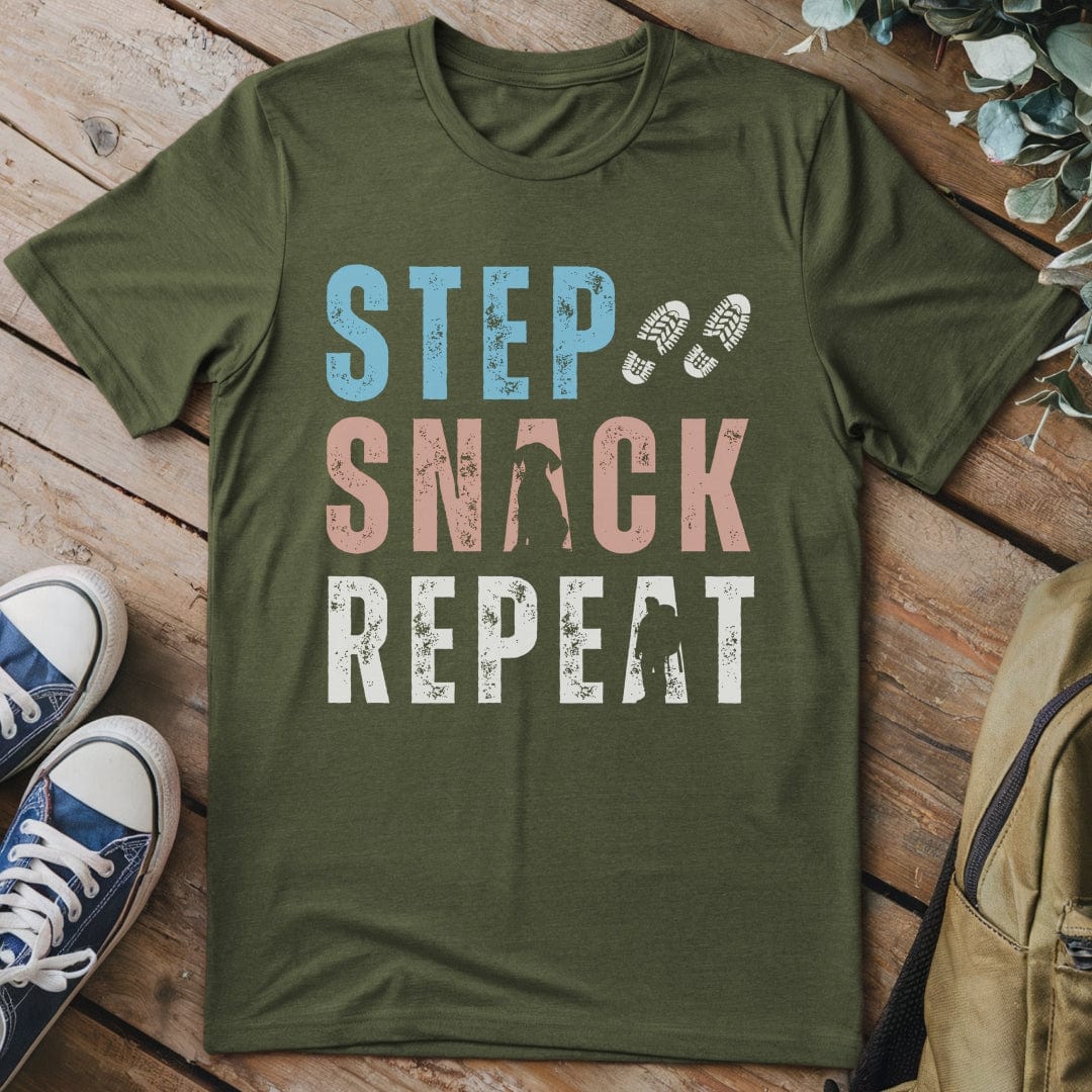 T-Shirt Military Green / S Step Snack Repeat T-Shirt