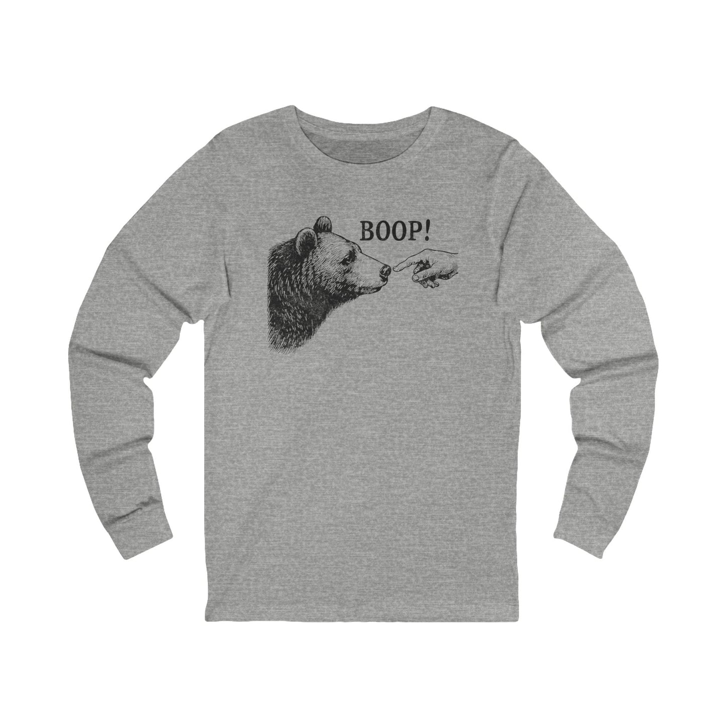 Long-sleeve Athletic Heather / S Boop Funny Long Sleeve