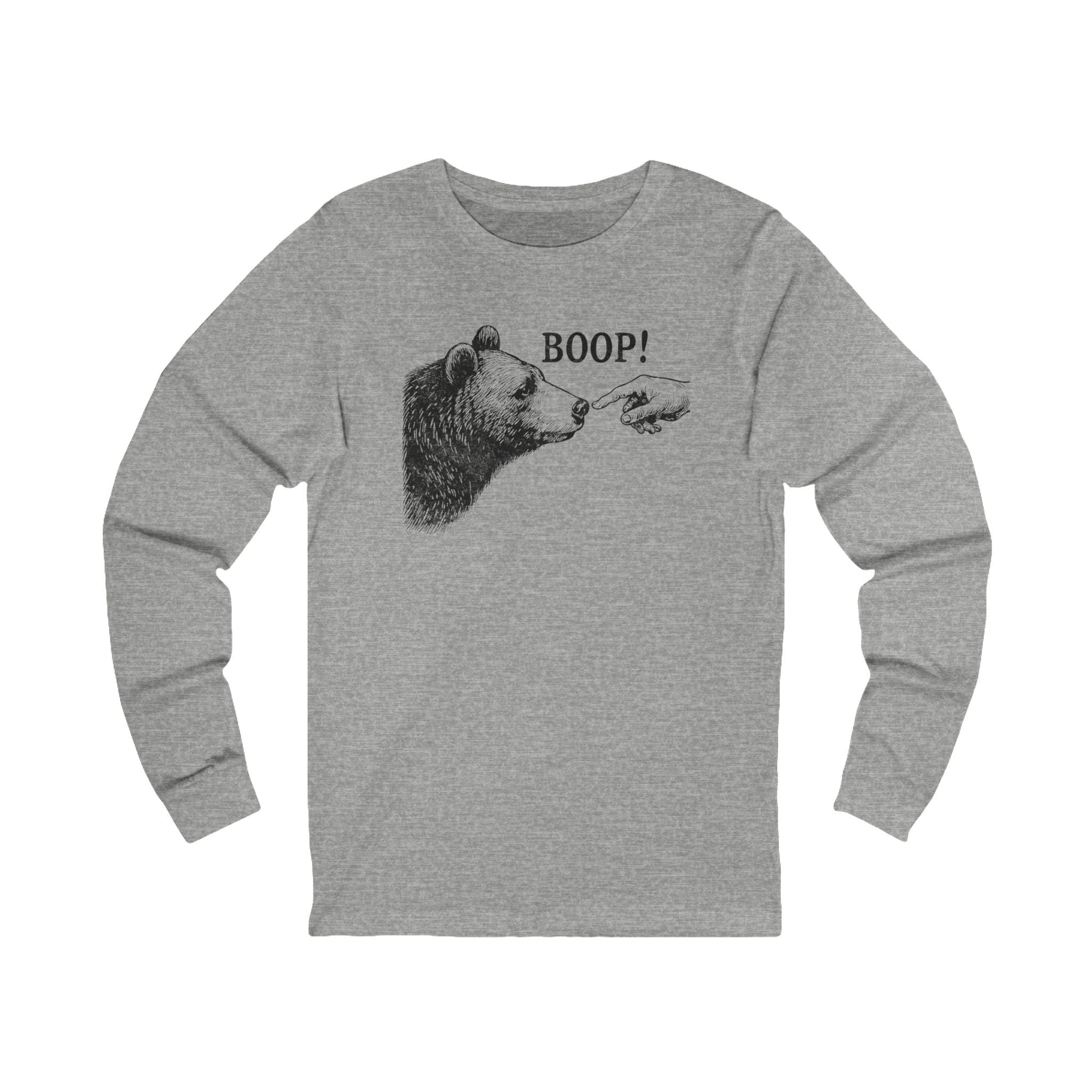 Long-sleeve Athletic Heather / S Boop Funny Long Sleeve